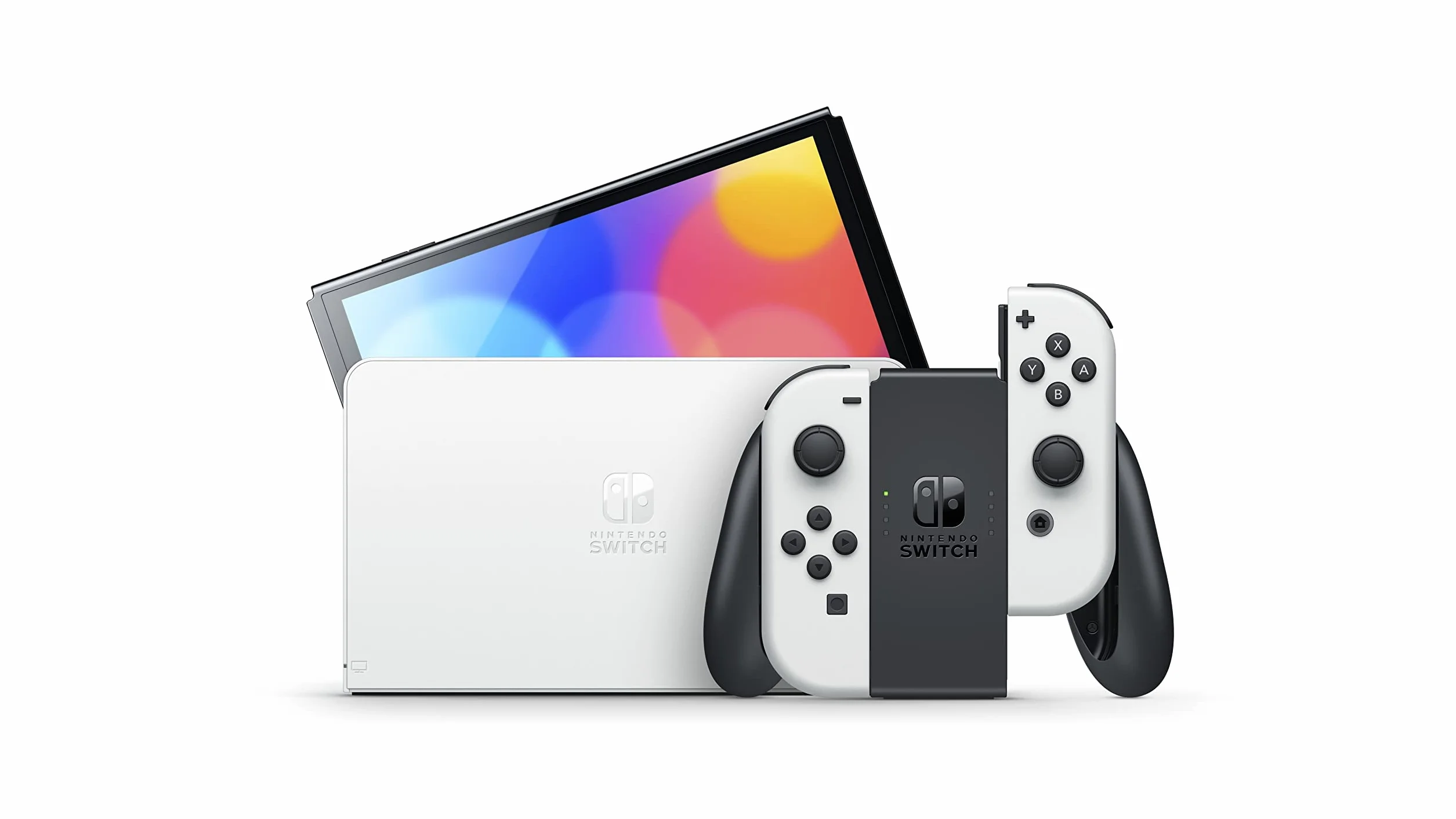 Nintendo Konsola Nintendo Switch, Biały/Czarny, 7"
