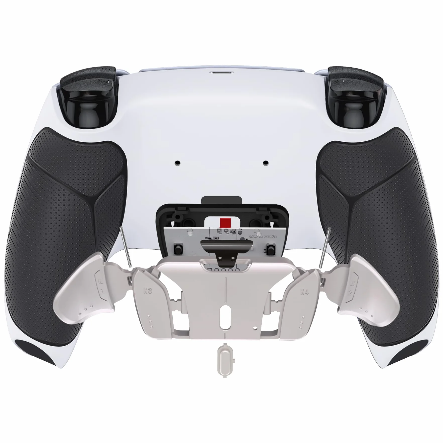 eXtremeRate Programowalny RISE4 Remap Kit Metal dla ps5 BDM 010/020 Controller,Powłoka Cover&4 Powrót Przyciski Metal&Upgrade Board dla ps5 Controller(Bez Controller)-Bialy&Czarny