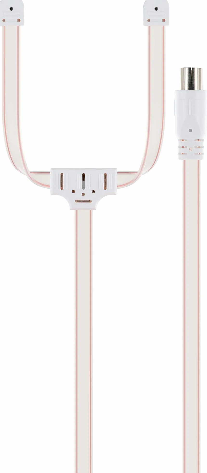 SCHWAIGER 20396 UKW FM antena rzucana, antena radiowa, antena pokojowa, odbiornik HiFi, system stereo, radio, odbiór radia, przezroczysta, 1,8 m