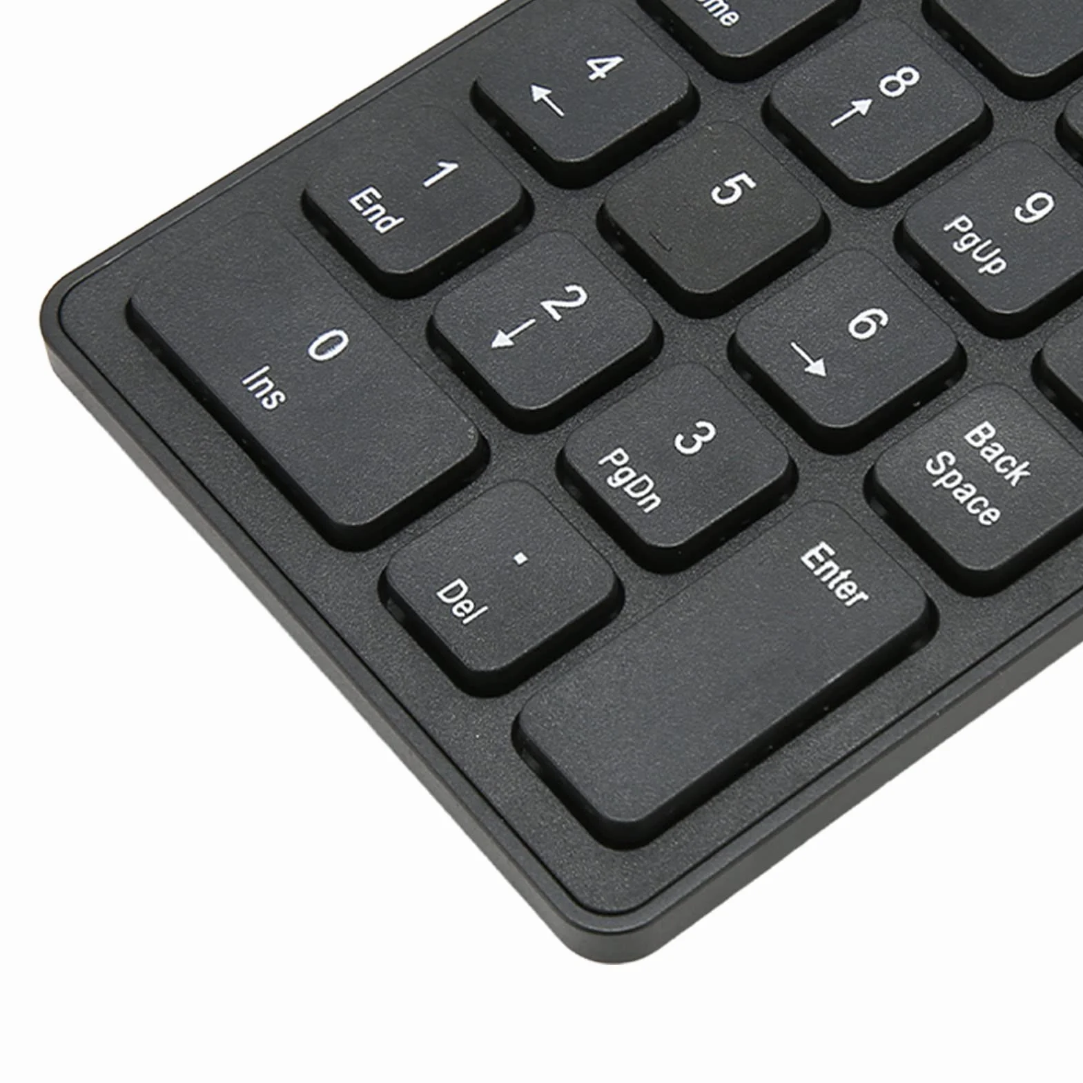 Bezprzewodowa Klawiatura Numeryczna, 18 Klawiszy Przenośny Numer Numpad z Odbiornikiem USB 2.4G dla Tabletów z Systemem Android, dla Systemu Linux, Komputerów Stacjonarnych, dla