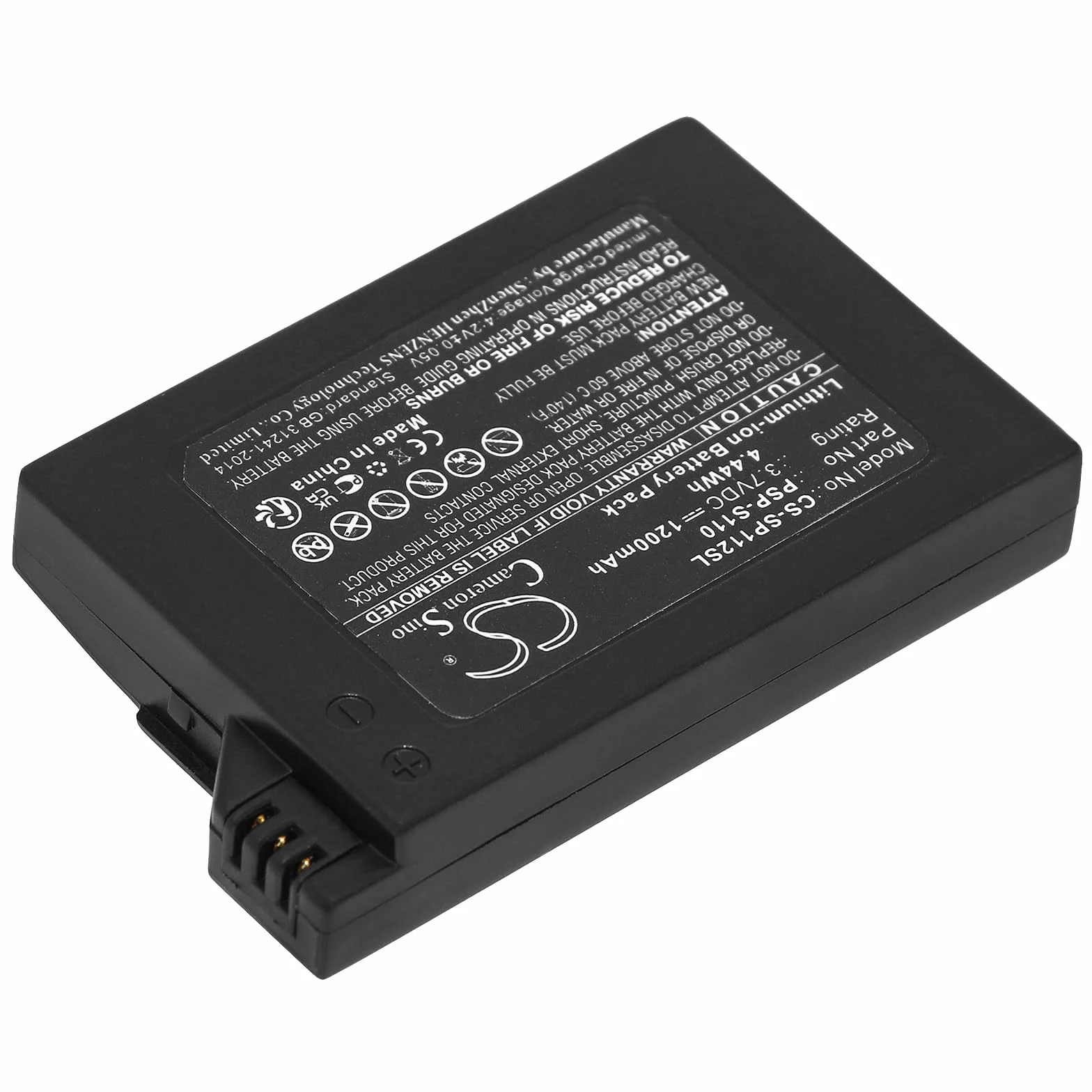 CS-SP112SL Bateria 1200mAh kompatybilny z [Sony] Lite, PSP 2th, PSP-2000, PSP-2001, PSP-2002, PSP-2003, PSP-2004, PSP-2005, PSP-2006, PSP-2007, PSP-2008, PSP-3000, PSP-3001, PSP-3002, PSP-3003, PSP-3