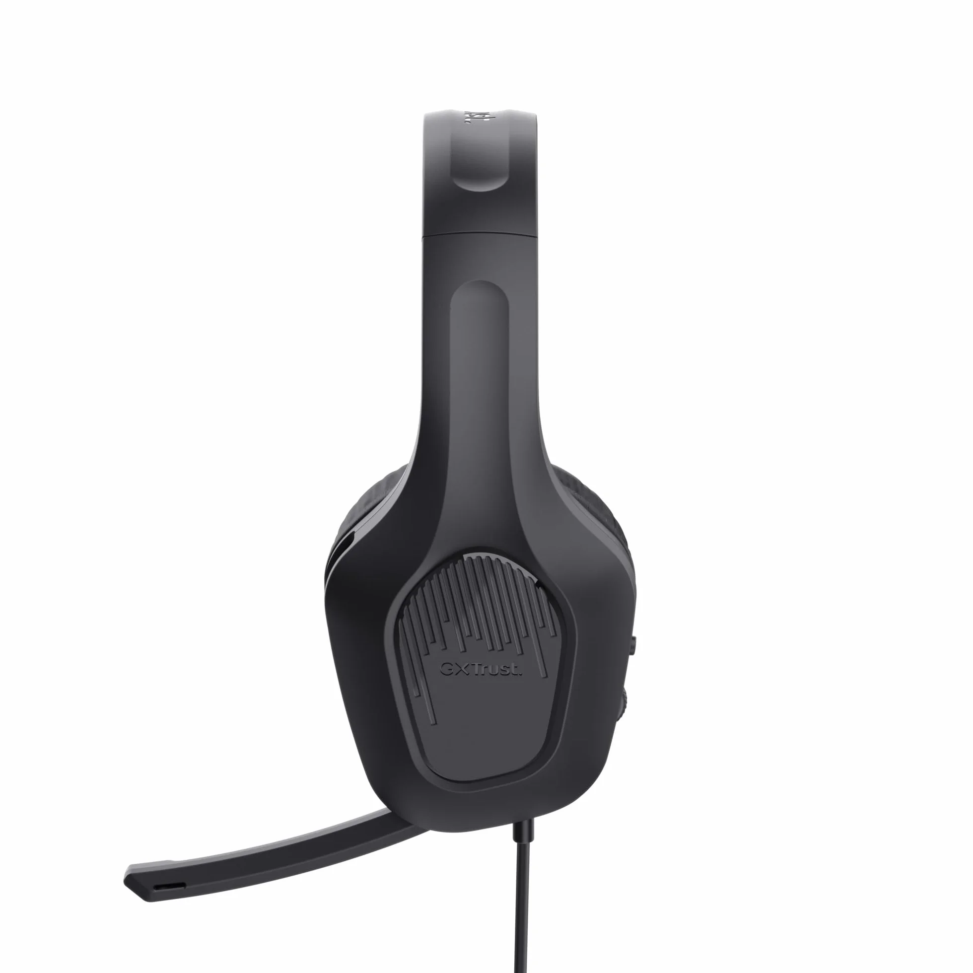 Trust GXT 418 Rayne Lekkie Słuchawki Gamingowe PC Xbox PS5 PS4 Switch Smartfon, Jack Audio 3.5mm, Kabel 2m, Przetworniki 50mm, Odchylany Mikrofon, Headset Przewodowy do Komputera i Konsoli, Czarny