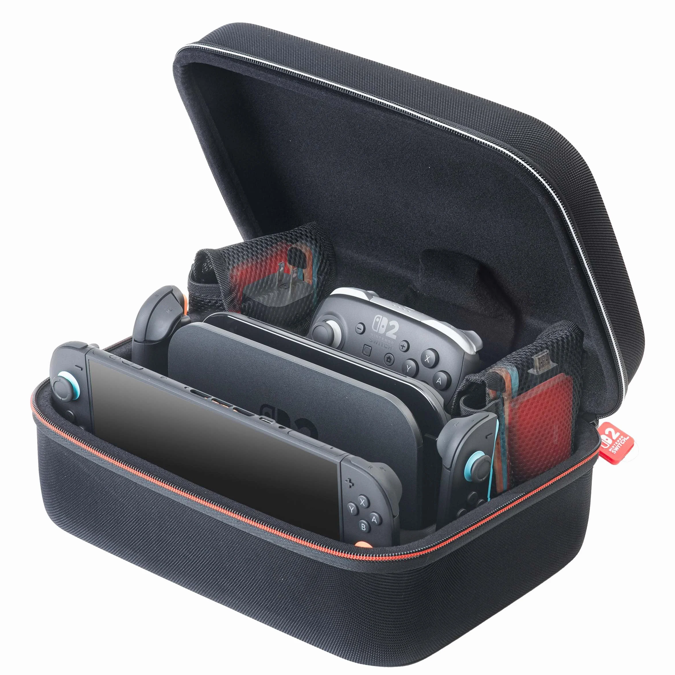 RDS - Game Traveler Deluxe oficjalny Nintendo Switch 2, OLED/Switch, pojemny schowek na zasilacz sieciowy, dok, kabel HDMI, pasek Joy-Con, karty do gier