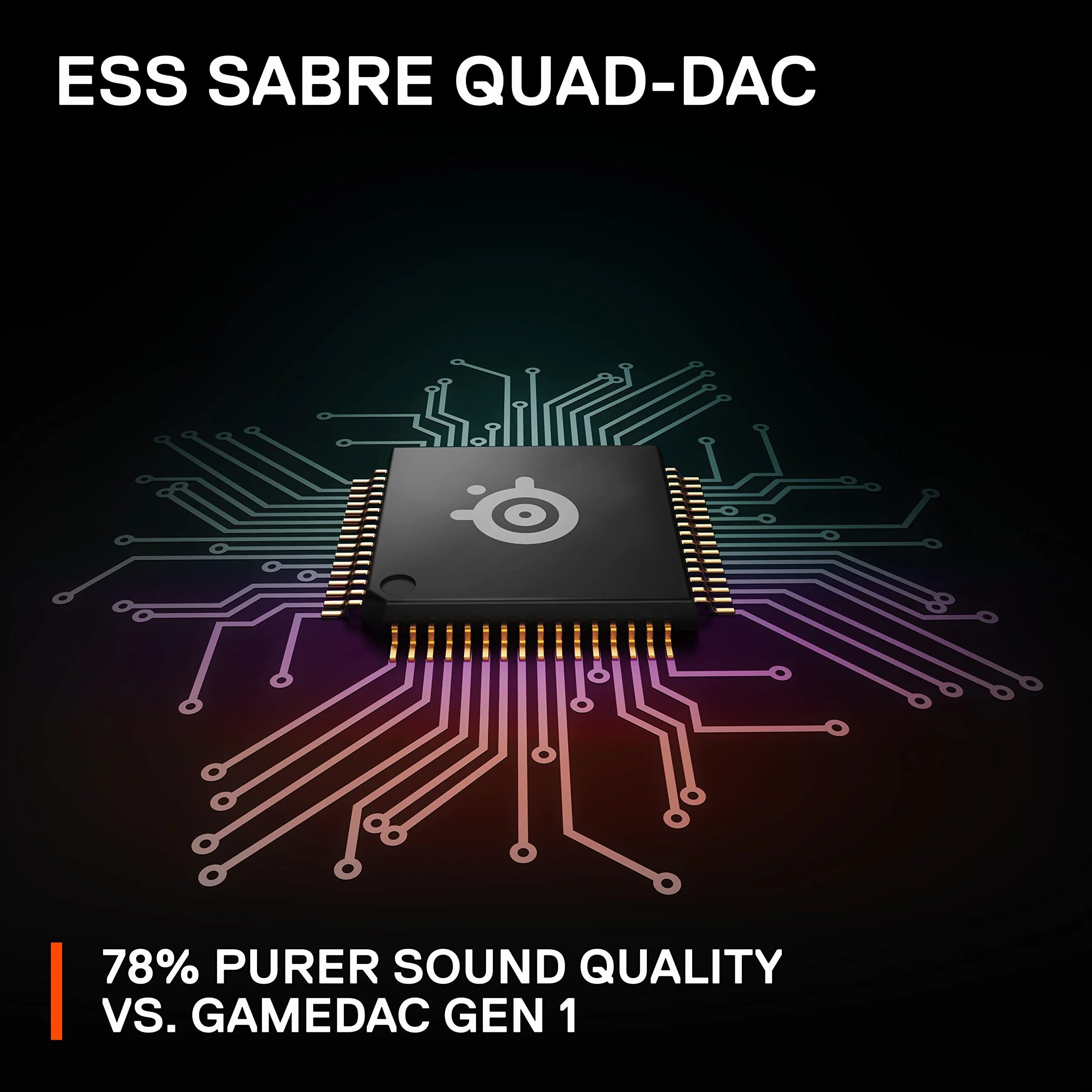 SteelSeries Arctis Nova Pro wielosystemowy zestaw słuchawkowy do gier, GameDAC Gen 2, ESS Sabre Quad-DAC, dźwięk przestrzenny 360°