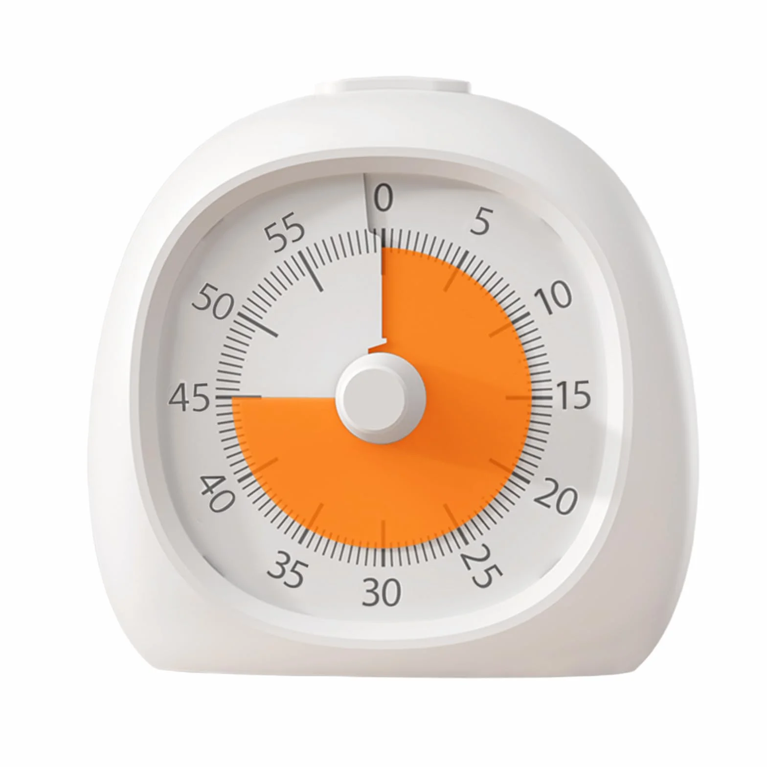 WD&CD 60-minutowy wizualny timer dla uczniów i dorosłych, cichy minutnik, do klasy, kuchni, nauki, narzędzia do zarządzania czasem, biały