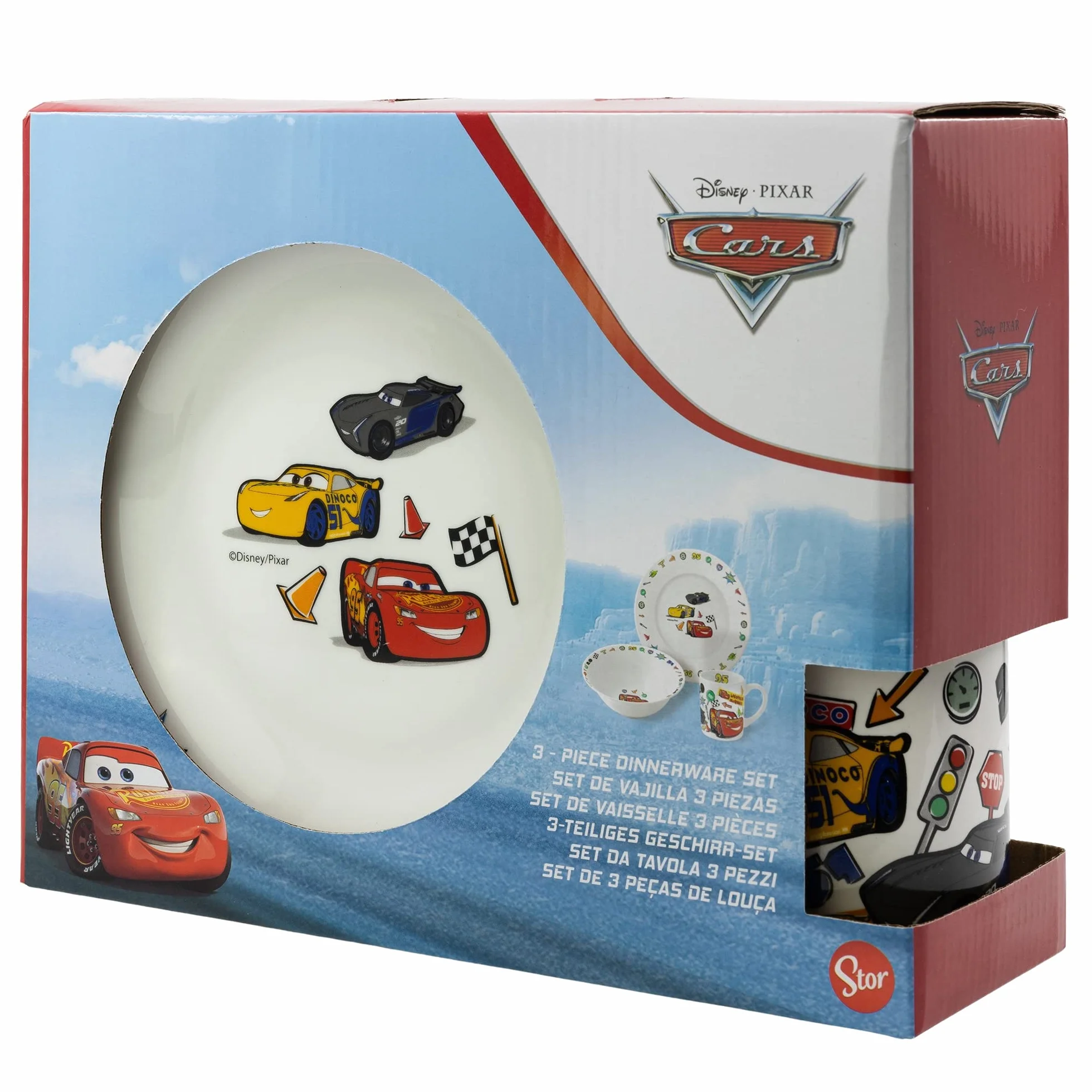 Zestaw garncarskich przekąsek 3 szt. Cars Disney