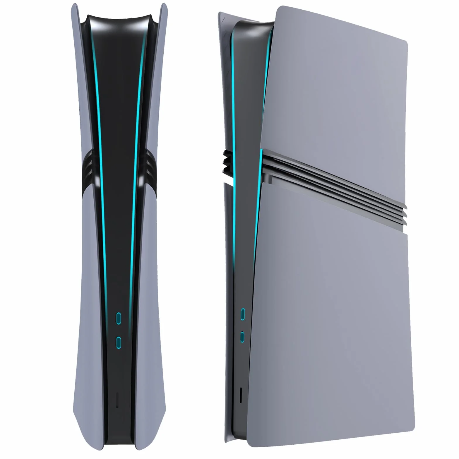 ElitePlay 30. rocznica szare PS5 Pro cyfrowe płyty czołowe osłona etui wymienne płyty do Playstation 5 Pro Digital Edition
