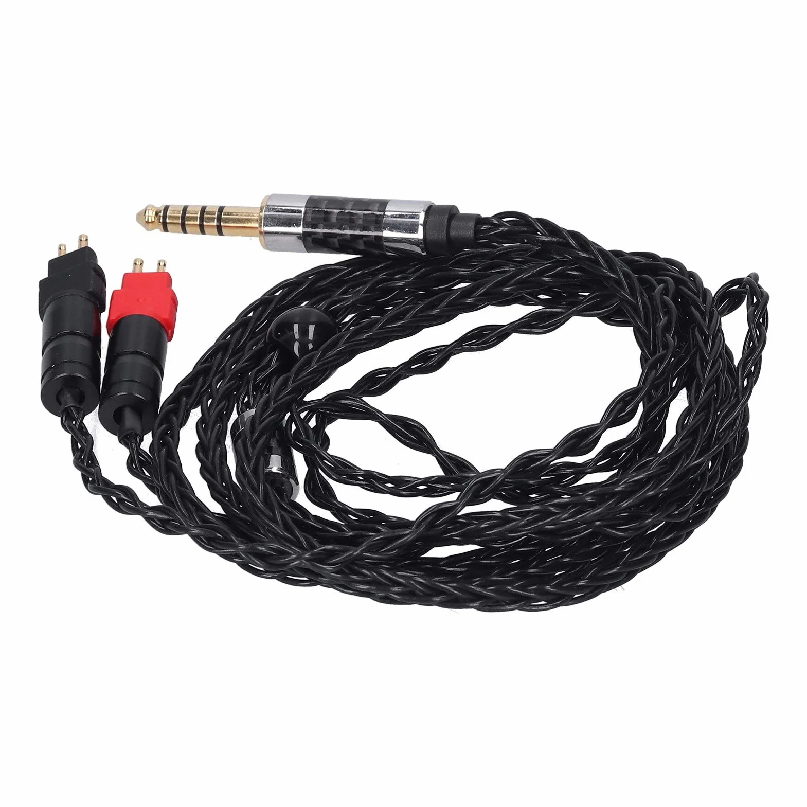 Hd600 nauszniki zrównoważony kabel 4,4 mm metalowa podwójna igła 8 rdzeń Occ Srebrny platerowany dla Hd600 Hd580