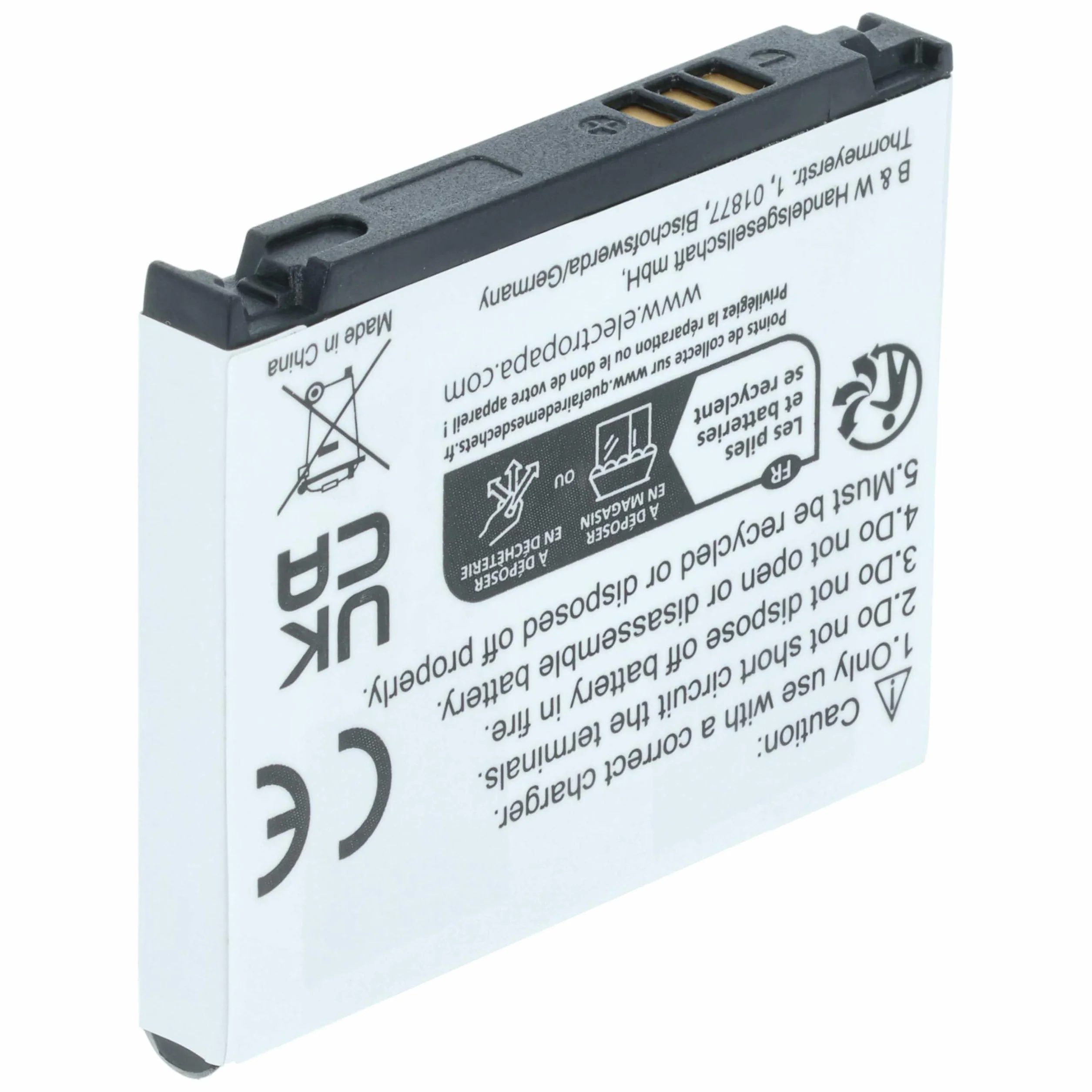 vhbw bateria nadaje się do SAMSUNG SGH-D900e SGH-D 900e telefon komórkowy smartfon zastąpiony Samsung AB503442CE, AB503442CU(600mAh, 3,7V, Li-Ion)