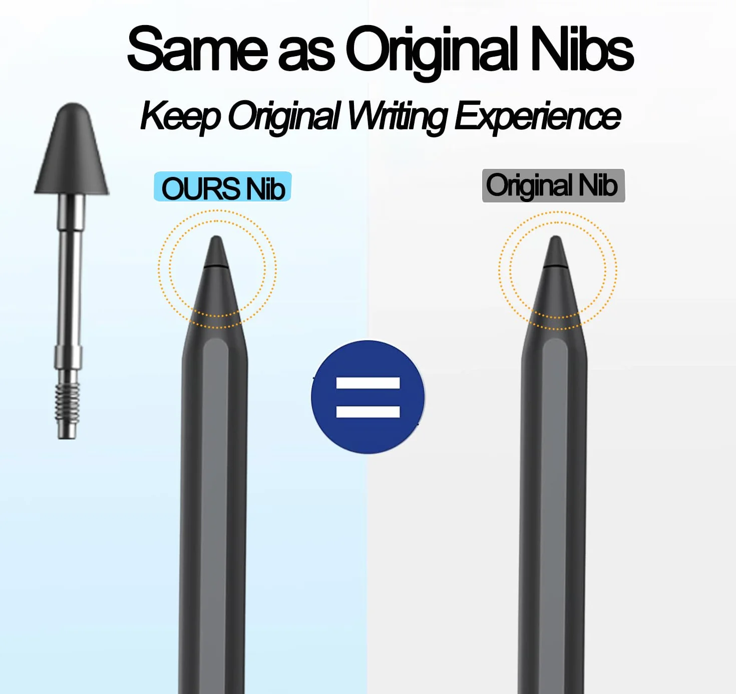 5 sztuk oryginalnych końcówek zamiennych do Lenovo Tab Pen Plus/Pro/Yoga Pen [nie pasuje do Lenovo Tab Pen] rysik Stylus końcówka dotykowa Tips Nibs, precyzyjna kontrola, przyjazne dla ekranu, czarne