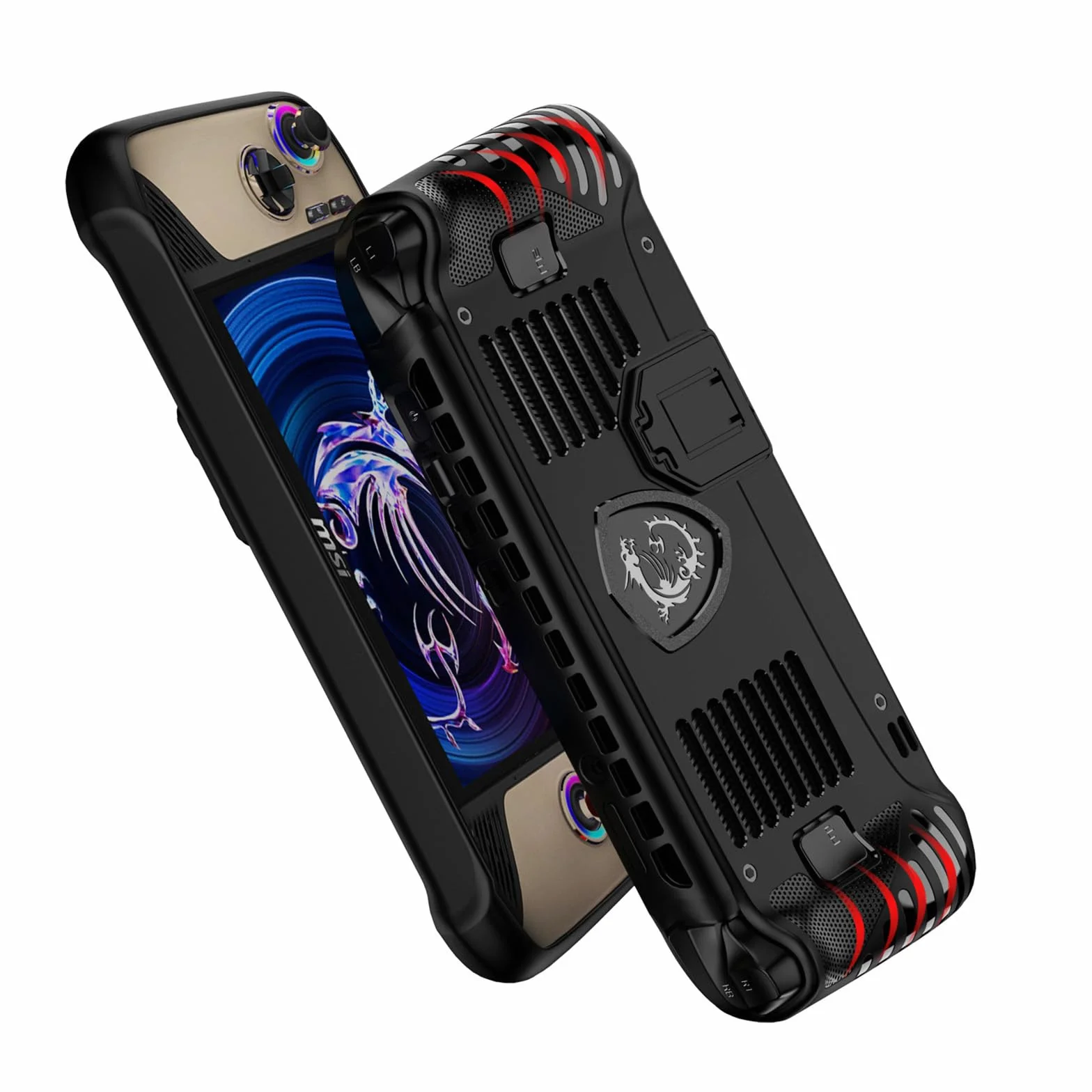 Etui Ochronne do MSI Claw 8 AI+ 2025, TPU Uchwyt z Podpórką, Czarny