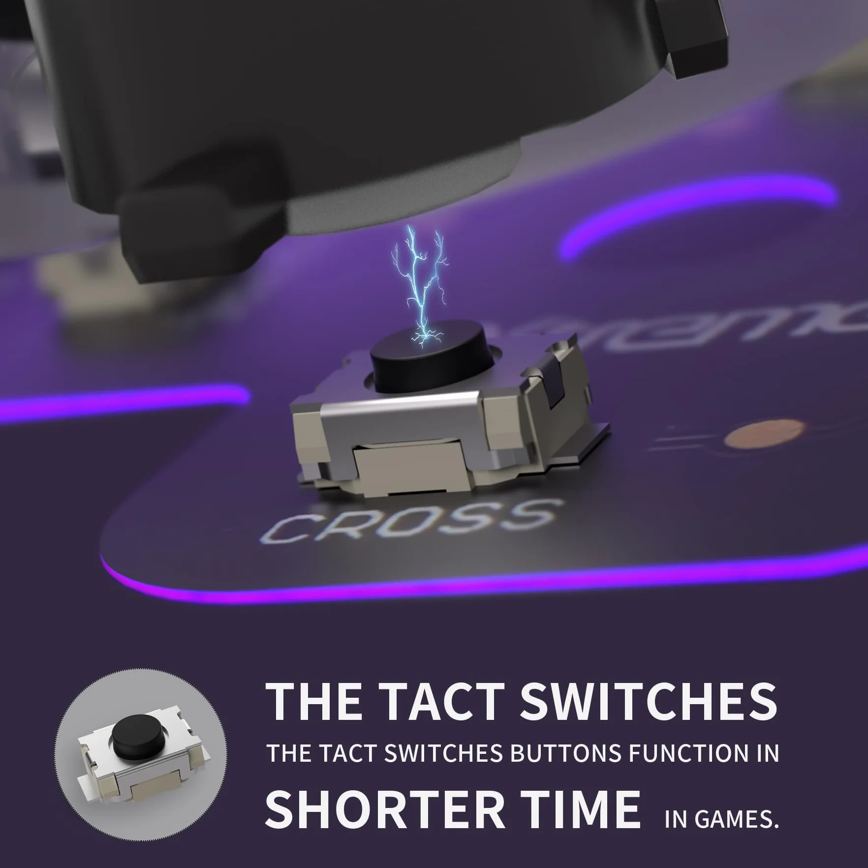 eXtremeRate Face Clicky Kit dla ps5 Edge Kontrolera,Taktylnymi Przyciskami Kierunkowymi D-pad Zestaw do Klikania Myszą dla ps5 Edge Kontrolera-Kontroler Nie Jest Dołączony
