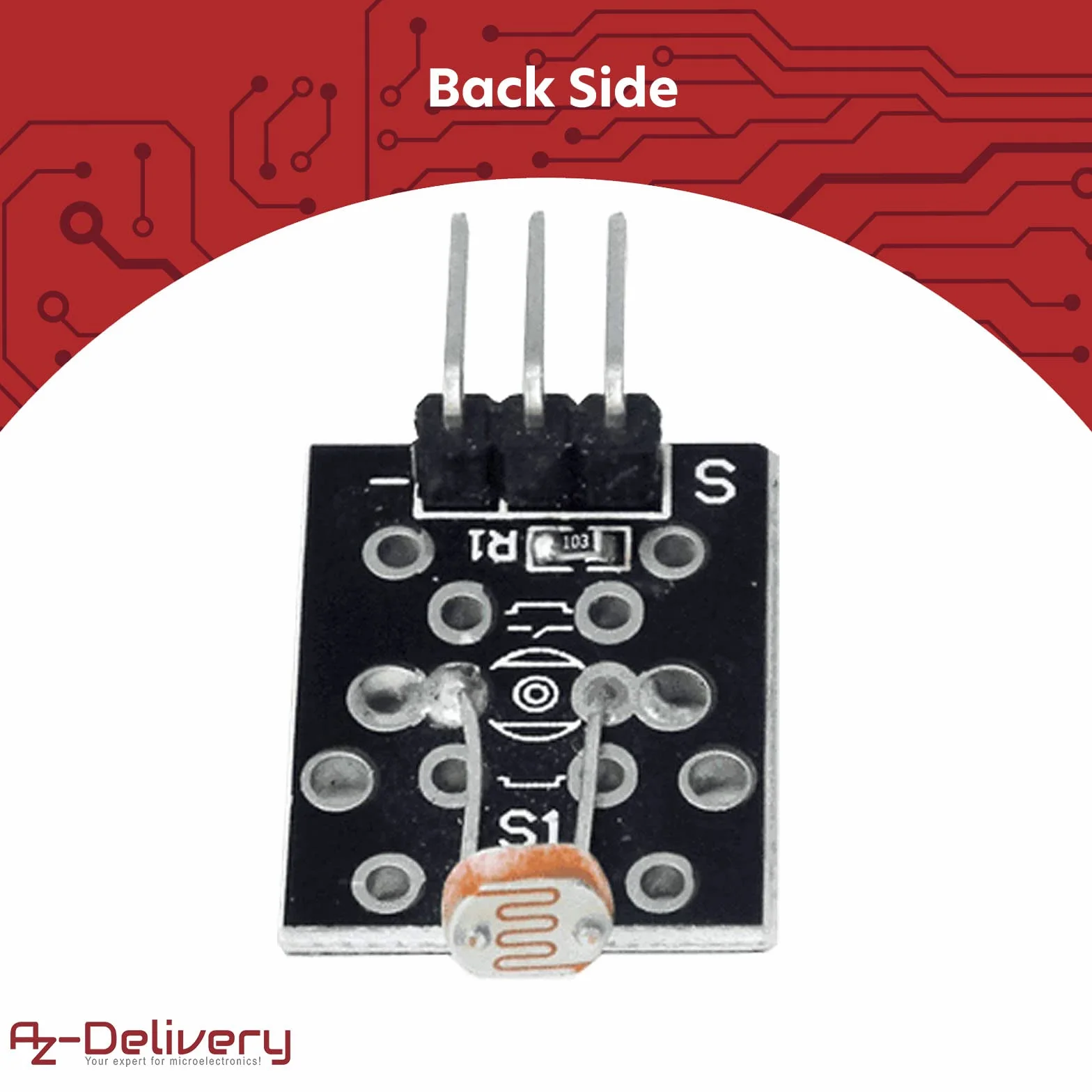 AZDelivery 3 x KY-018 Photo LDR Resistor Diode Photo Resistor czujnik kompatybilny z Arduino i Raspberry Pi, w tym eBook!