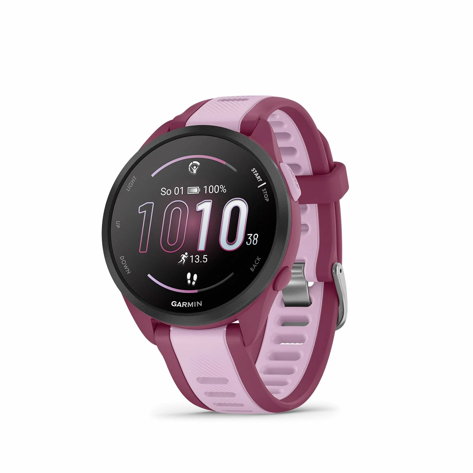Garmin Forerunner 165 Music Smartwatch GPS Do Biegania AMOLED Berry