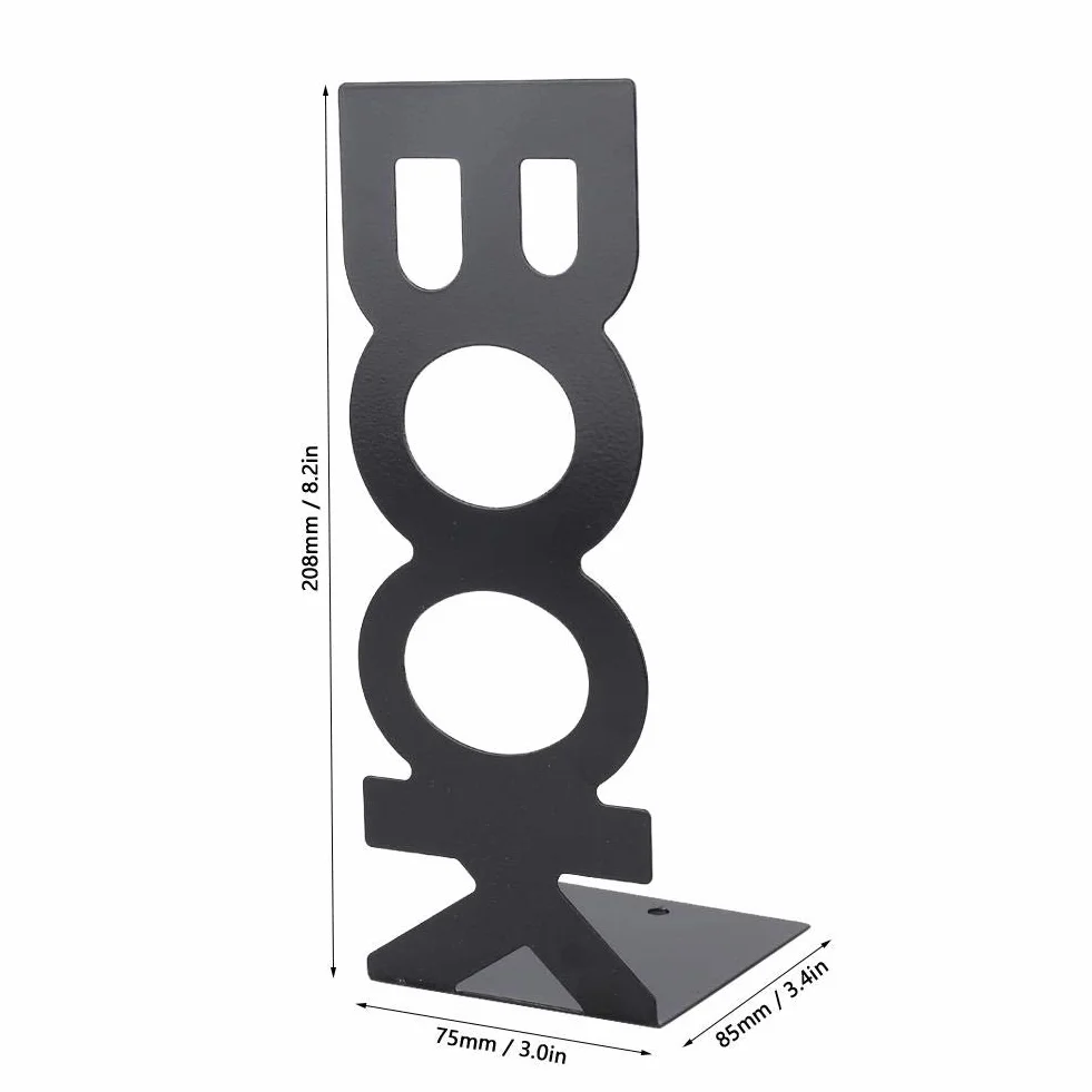 Metalowa podpórka do książek 208 mm, organizator biurowy, dekoracja stołu