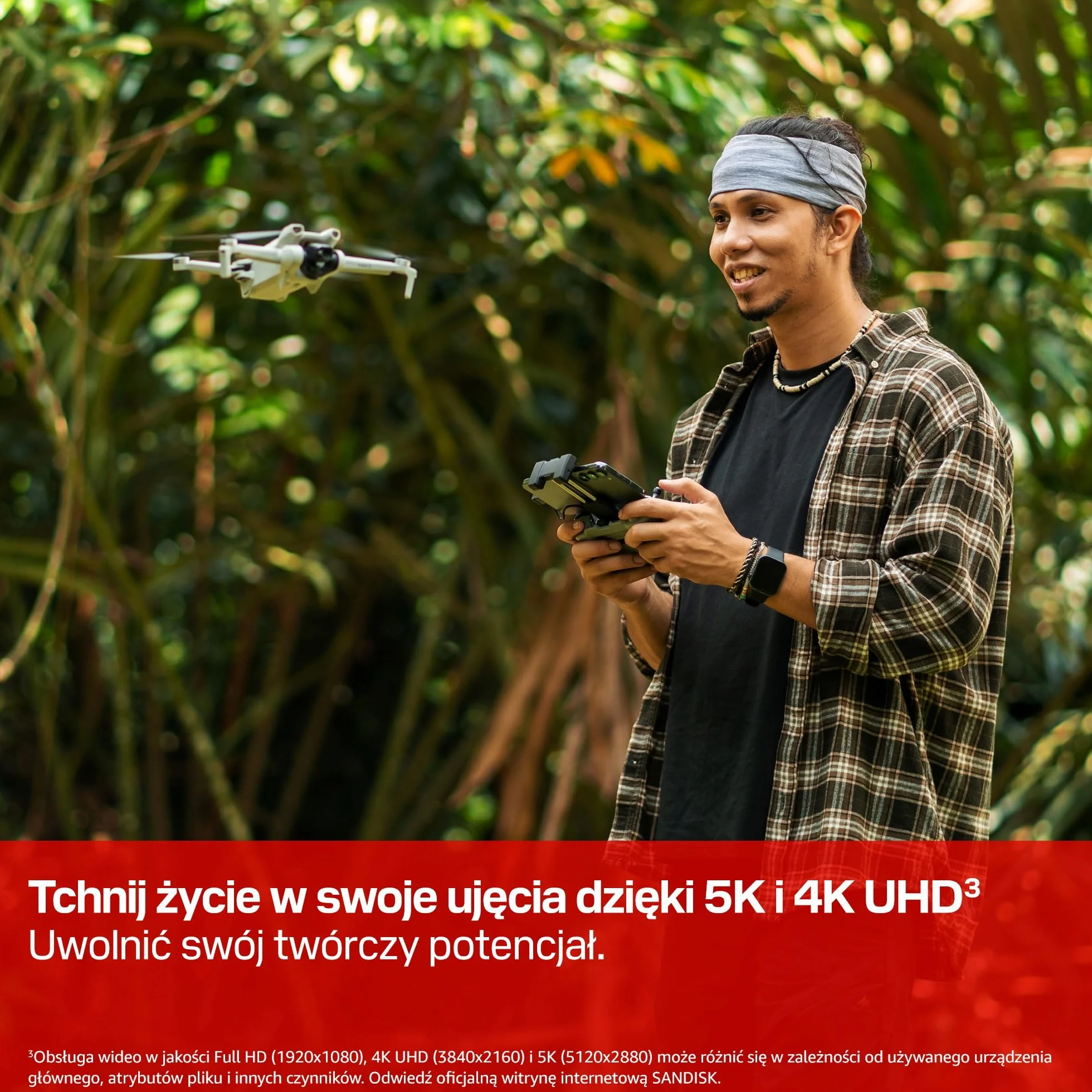 SANDISK Extreme PRO microSD Karta UHS-I + SD Adapter, 512 GB (prędkość odczytu do 250 MB/s i prędkość zapisu do 170MB/s, 5K, 3K, 4K UHD, C10, V30, U3, A2)