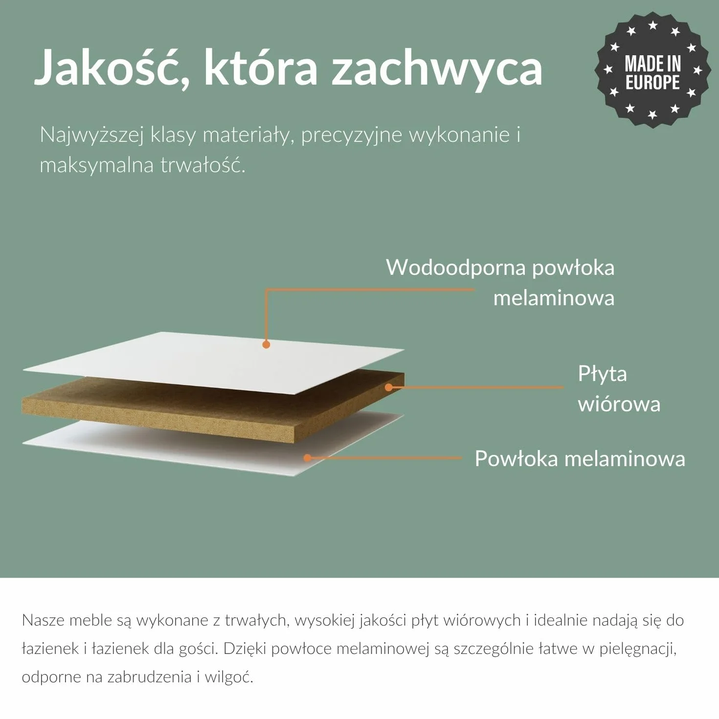 Planetmöbel Umywalka z szafką 40cm w kolorze białym z umywalką i baterią w kolorze czarnym matowym, zestaw mebli łazienkowych do łazienki, WC dla gości
