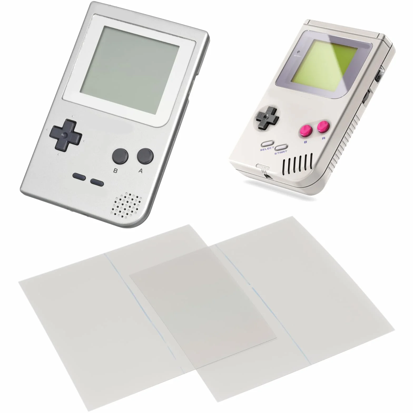 SG Store 4 szt. Polaryzacyjny arkusz folii filtracyjnej kompatybilny z Gameboy Pocket kompatybilny z Gameboy DMG (8,4 x 8,4 cm)