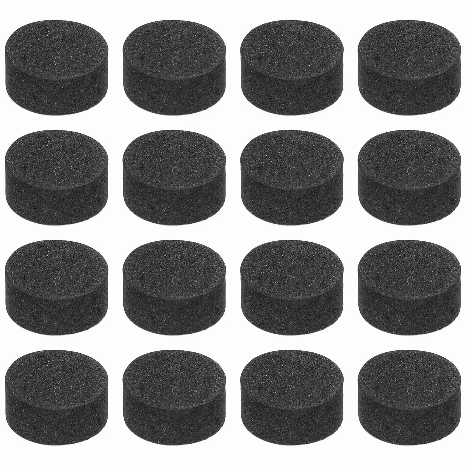 QUARKZMAN Jednostronne nóżki izolacyjne głośników, 16 sztuk, 10 mm x 5 mm, antypoślizgowe nóżki z pianki, wzmacniacze, mata do głośników, kino domowe, kolor czarny