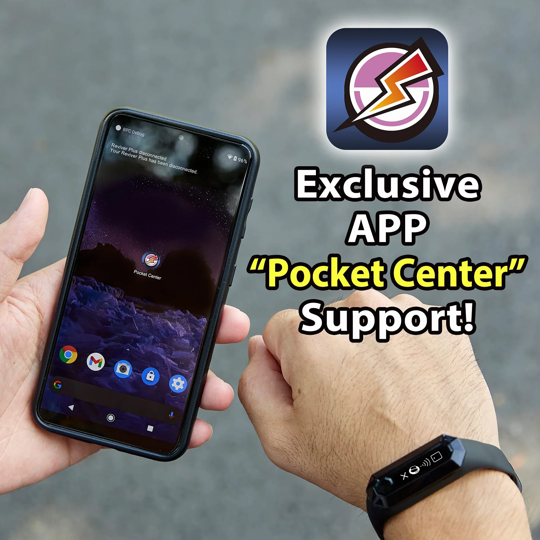 Brook Pocket Auto Catch Reviver Plus – wspaniała ewolucja, automatyczne obracanie i łapanie kieszonkowych potworów, opaska na nadgarstek IP67, przypomnienie o odłączeniu, wyświetlacz pojemności