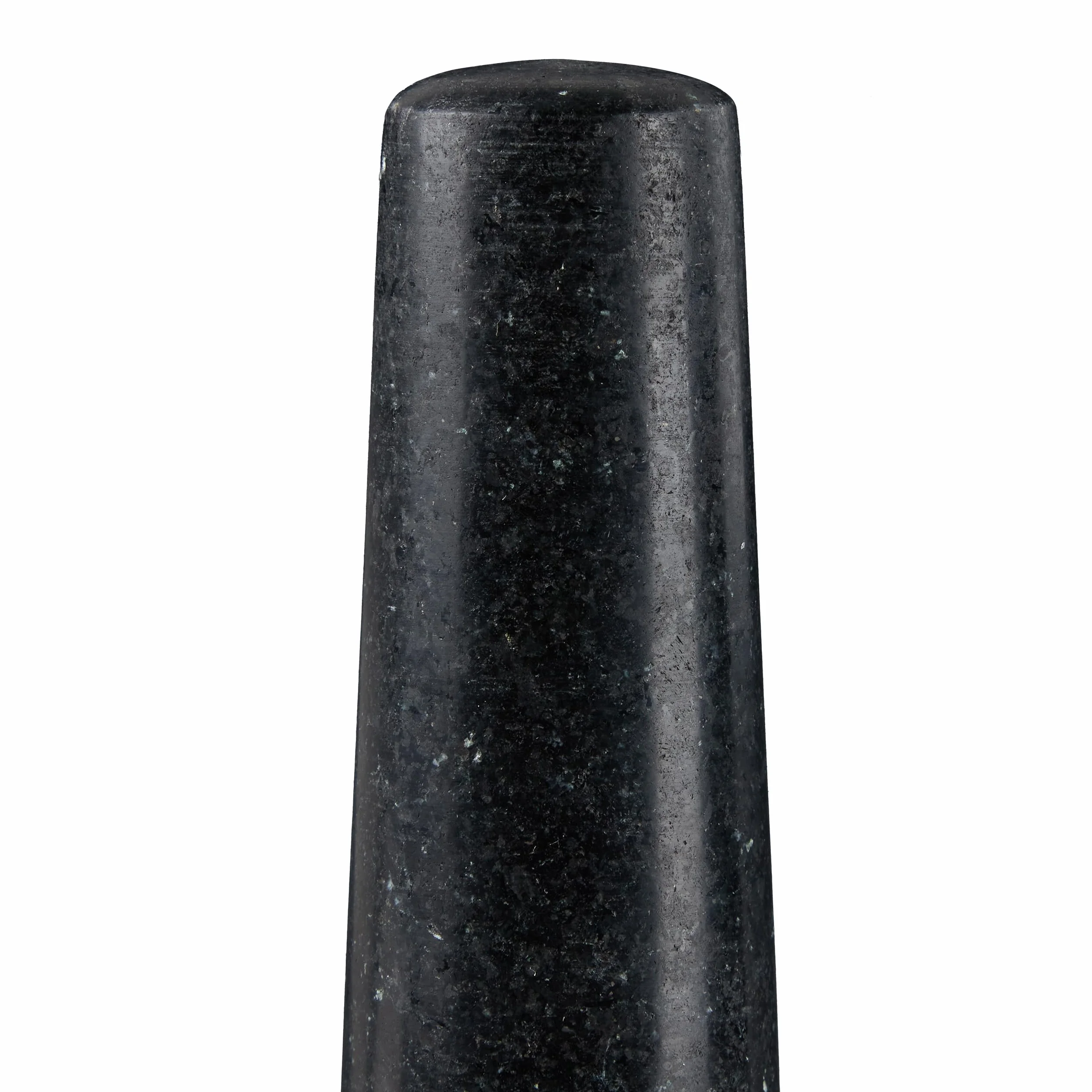 Relaxdays Moździerz granitowy z tłuczkiem Ø 13 cm 500 ml czarny