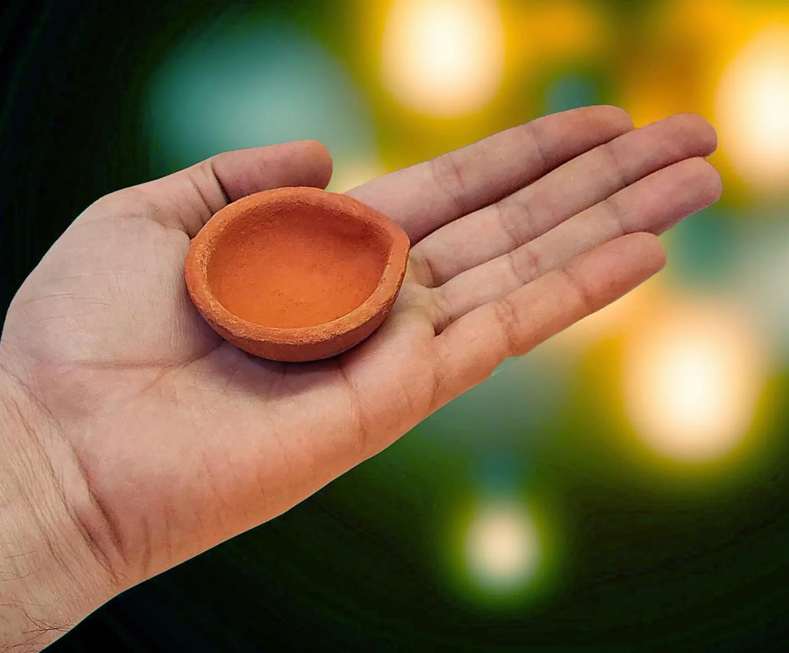 Zestaw Terracotta Diya 12 Szt. Puja Clay Earthen Oil Lamps