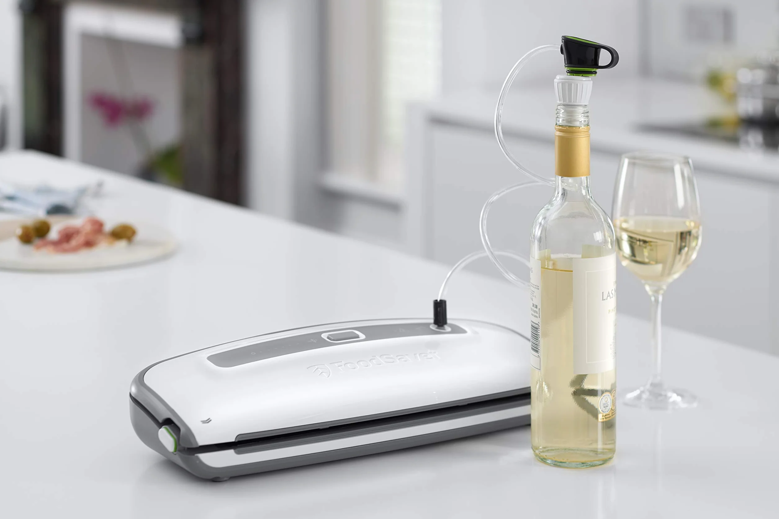 FoodSaver zgrzewarka próżniowa do żywności z kontrolkami postępu pracy, pakowarka próżniowa FFS014X