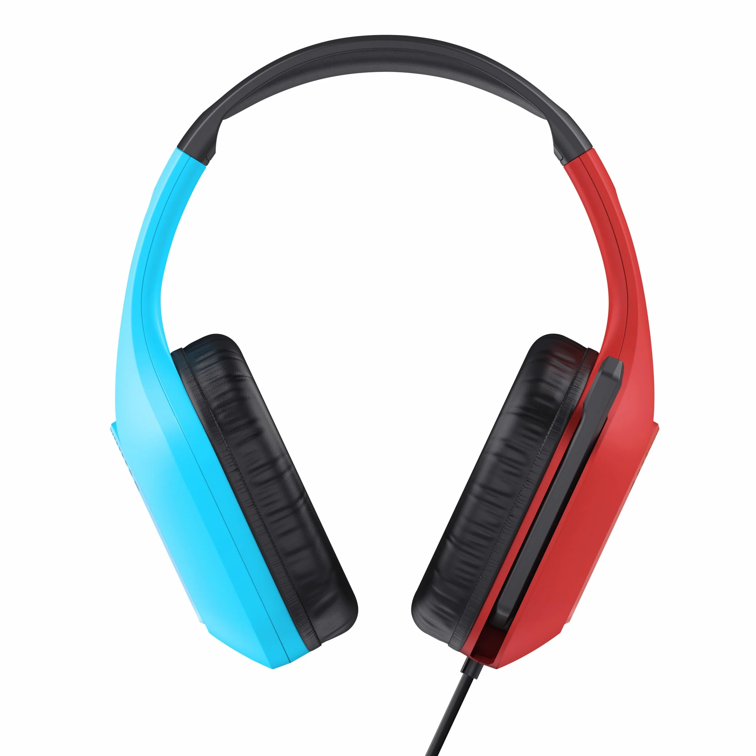 Trust Gaming GXT 416S Zirox Lekkie słuchawki do gier na Nintendo Switch ze sterownikami 50 mm, złącze 3,5 mm, składany mikrofon, słuchawki przewodowe 1,2 m, słuchawki nauszne - niebieski/czerwony