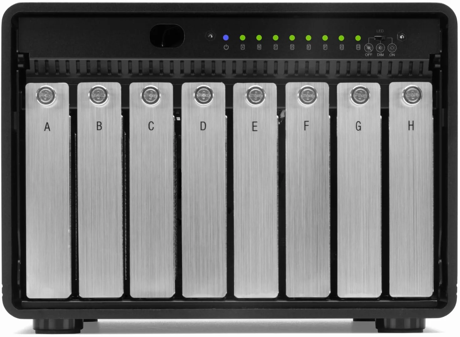 OWC ThunderBay 8 RAID 5 Edition 8-kieszeniowy dysk zewnętrzny z podwójnym boltem Thunderbolt 3 porty