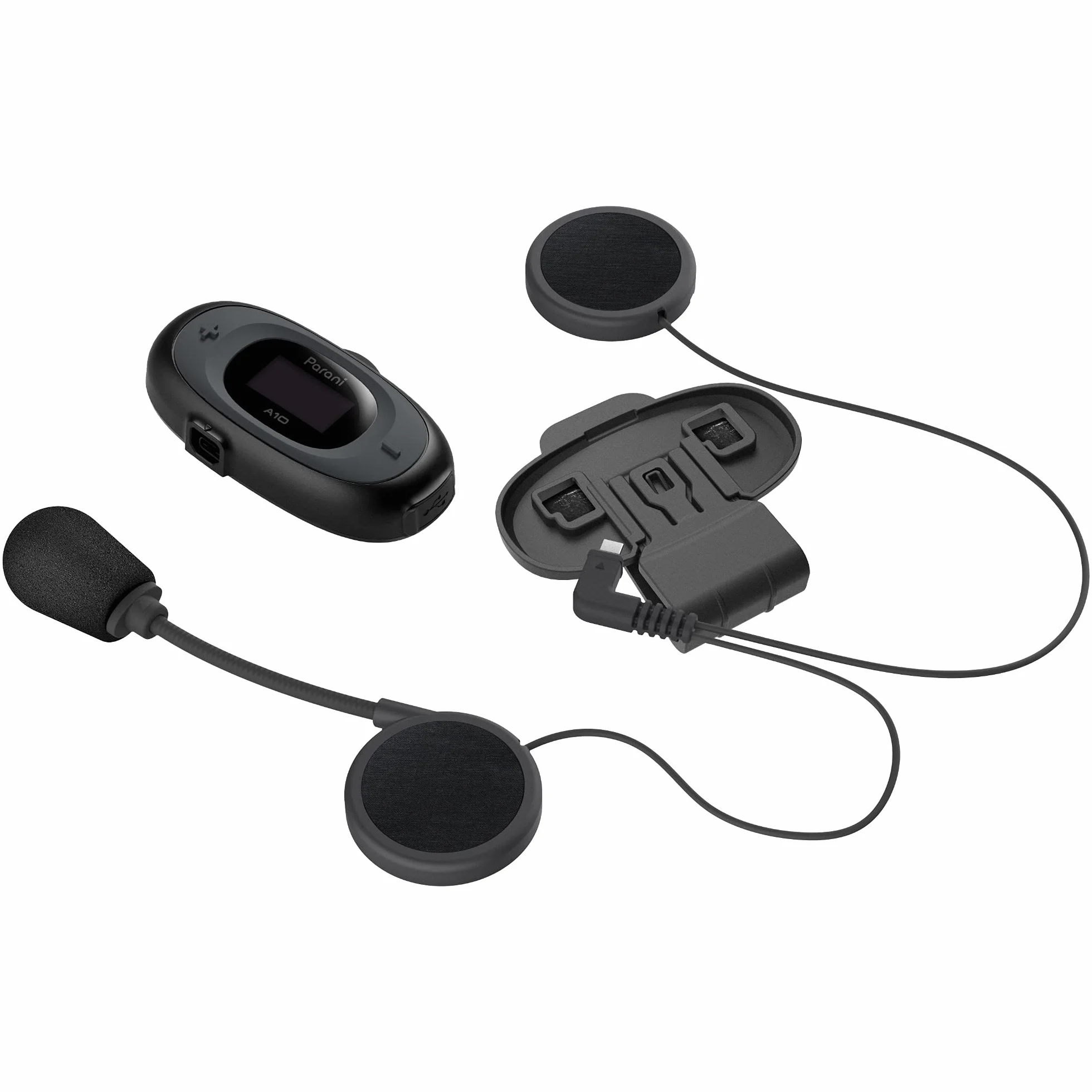 Sena Parani A10-P01 zestaw słuchawkowy Bluetooth do motocykli, czarny