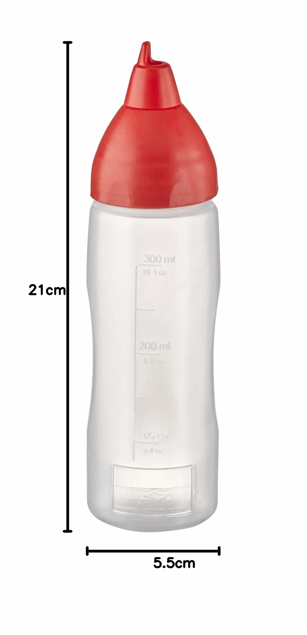 APS Butelka do wyciskania, czerwona, 350 ml