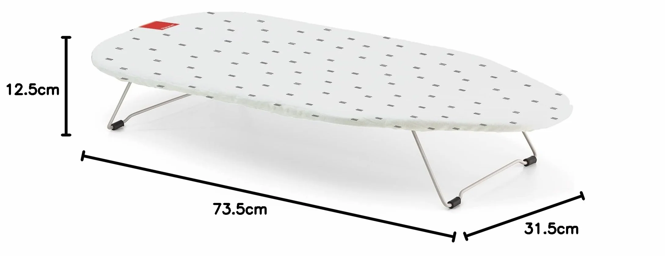 Rayen Składana Deska do Prasowania na Stół 73,5x31,5 cm Metalowa Siatka z Wieszakiem