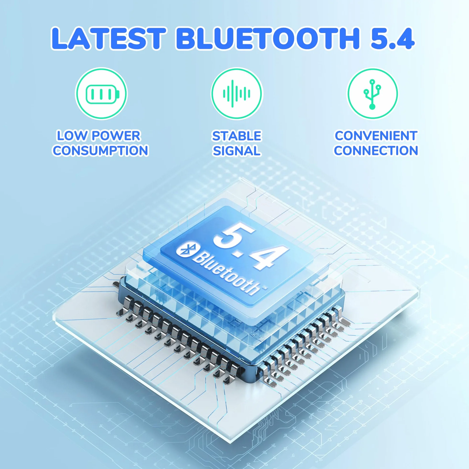 iClever słuchawki Bluetooth dla dzieci, 60 godzin pracy na baterii, ograniczenie głośności 74/85 dBA, dźwięk stereo, Typ-C, Bluetooth 5.4, bezprzewodowe słuchawki nauszne dla dzieci z mikrofonem do