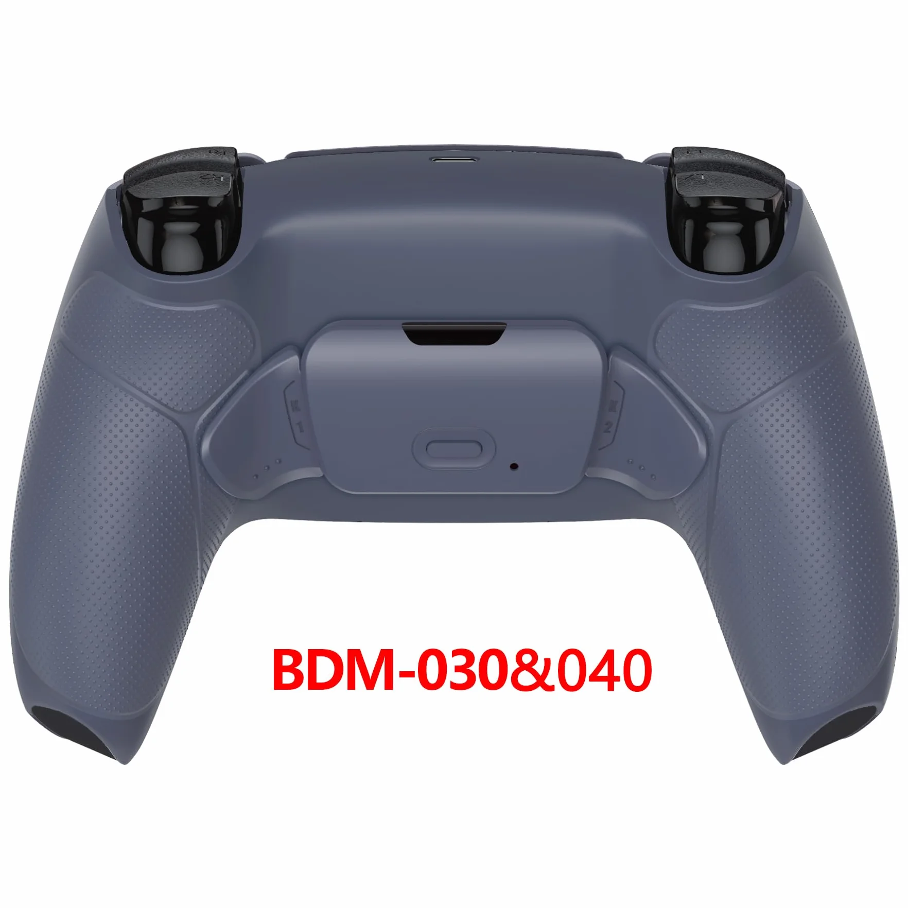 eXtremeRate Srebro wysokiej próby, gumowany uchwyt, programowalny zestaw do kontrolera PS5, BDM-030 040 050, płyta aktualizacyjna i przeprojektowana tylna powłoka i tylne przyciski do kontrolera PS5,