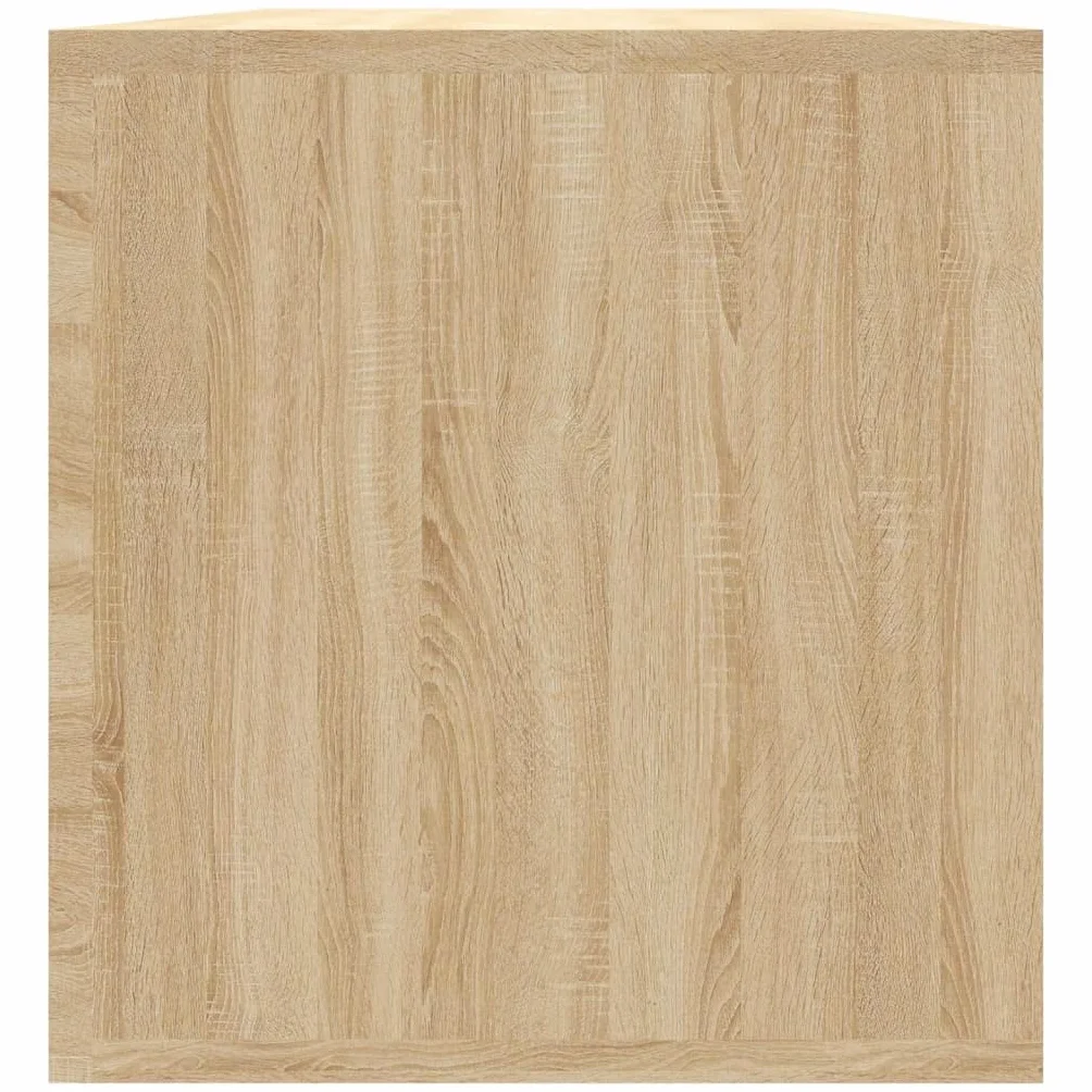 Szafki i przechowywanie winylowe pudełko do przechowywania dąb sonoma 71 x 34 x 36 cm inżynieryjne drewniane szafki i stojaki do przechowywania nośników