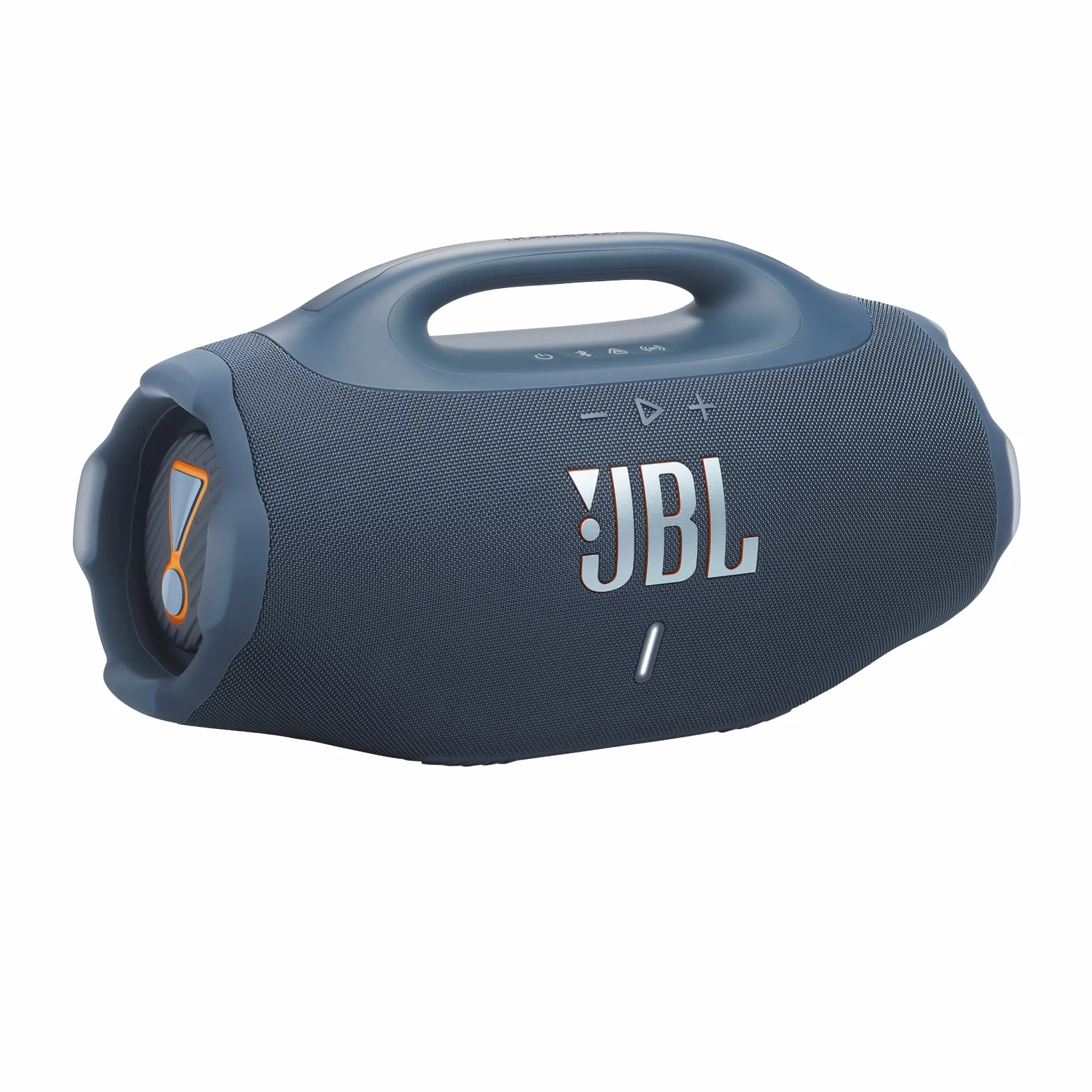 JBL Boombox 4 – przenośny głośnik Bluetooth z dźwiękiem JBL Pro Sound i AI Sound Boost, wodoodporny, pyłoszczelny (IP68), do 34 h odtwarzania, Auracast, 2 tryby wzmocnienia basu, niebieski