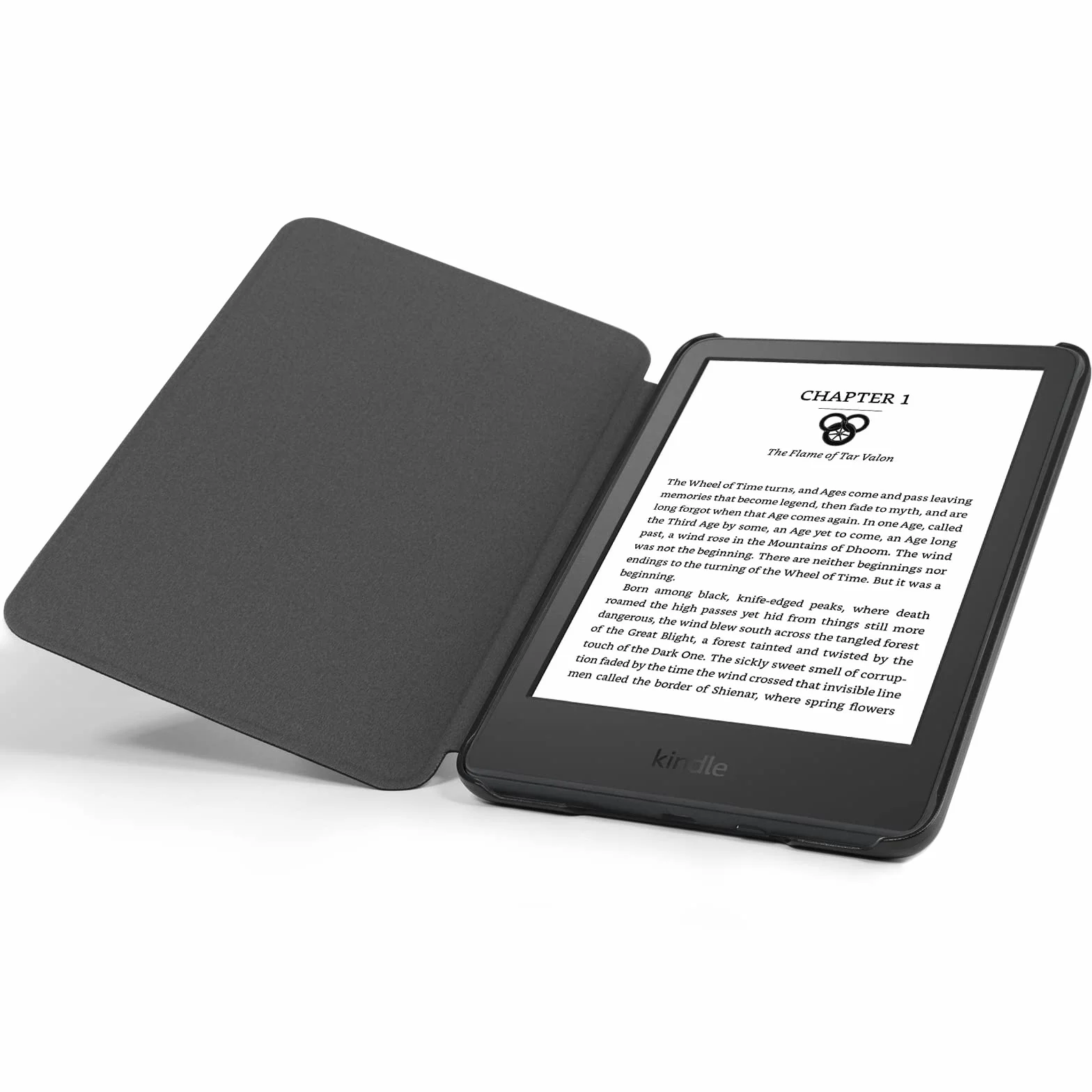 CoBak Etui na 6" Kindle 2024/2022 (Model nr. C2V2L3/RS23CV)— wytrzymałe etui ze skóry PU z funkcją automatycznego uśpienia, ultracienkie, pasuje do Kindle 11. generacji 6", Czarny