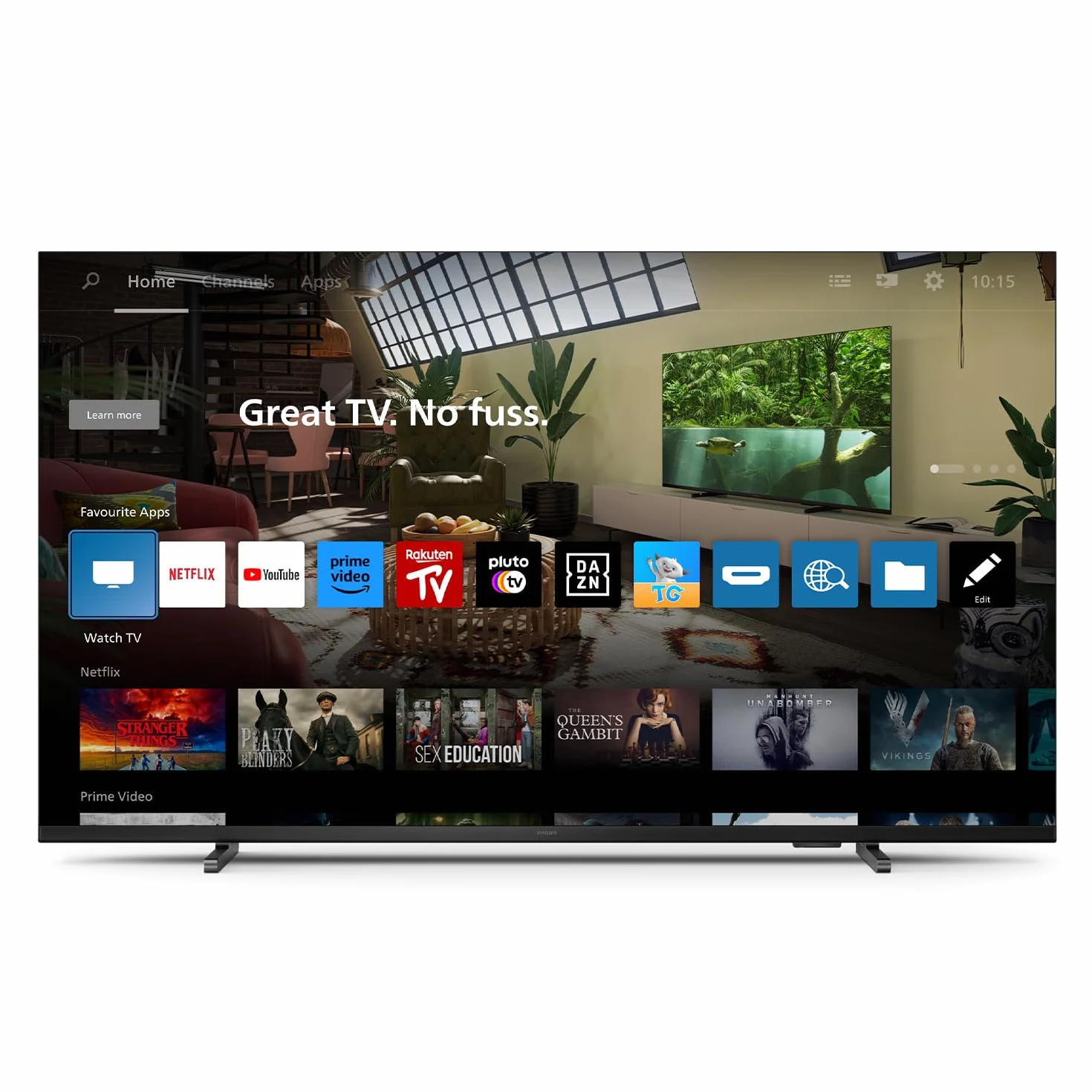 Philips 43PUS7609 4K LED Smart TV – 43-calowy wyświetlacz z platformą Pixel Precise Ultra HD Titan OS i dźwiękiem Dolby Atmos, współpracuje z Alexą i asystentem głosowym Google
