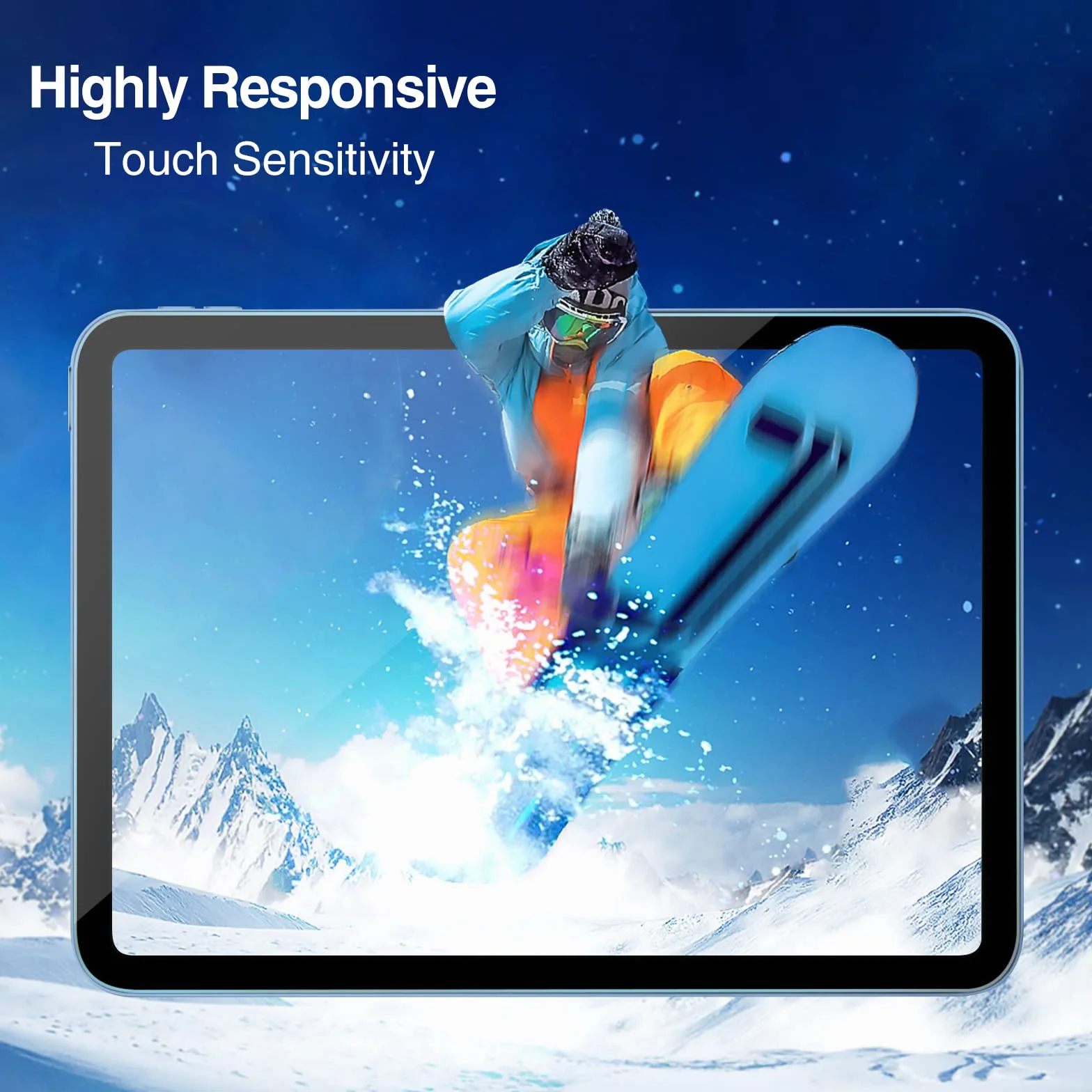 ProCase iPad 10 Generation 10,9 cala folia 2 sztuki, szkło hartowane iPad 10 (A2696 A2757 A2777) twardość 9H, odporna na zarysowania