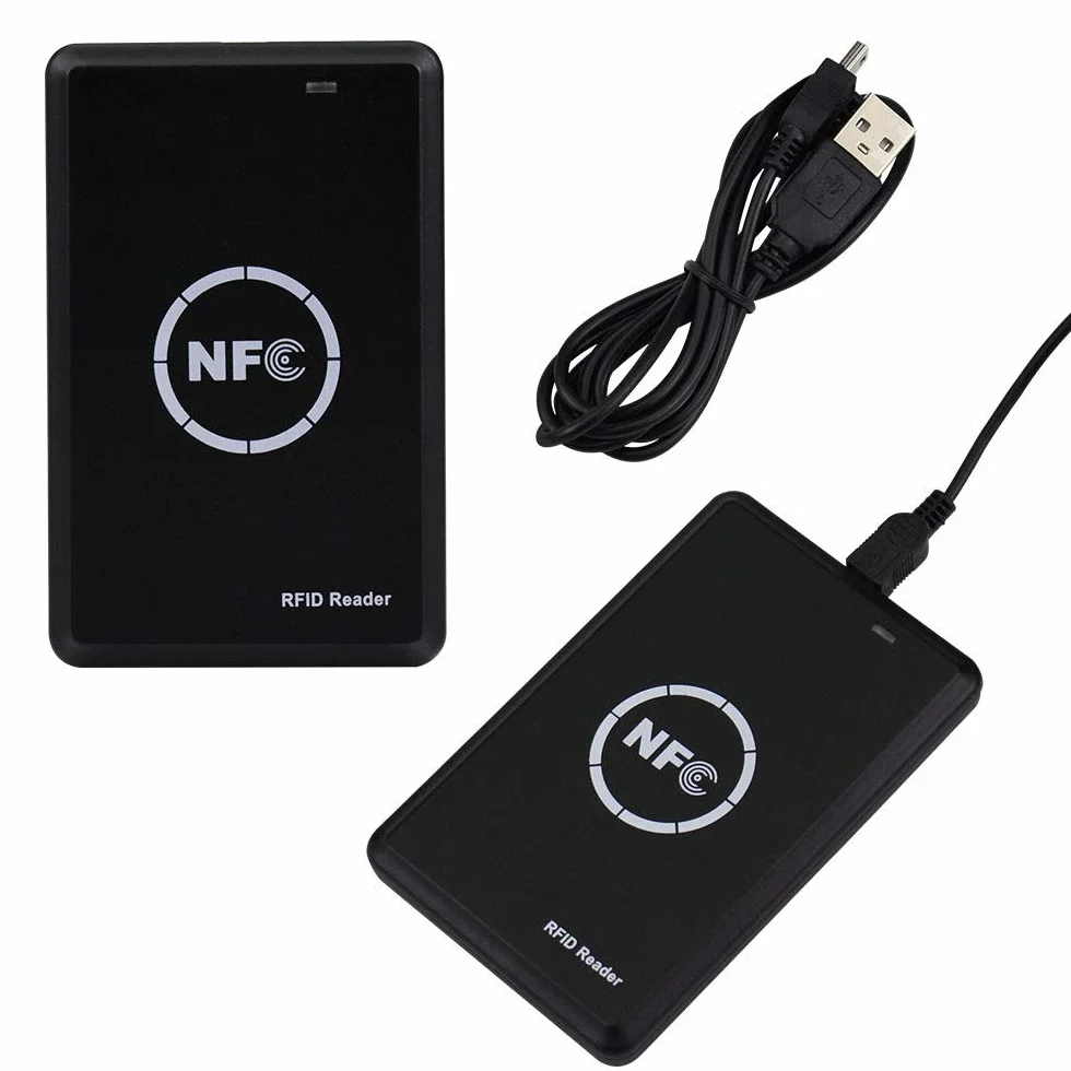Duplikator kart RFID/czytnik kart IC, szyfrowany dekoder, kopiarka USB z 125 kHz / 13,56 MHz z podwójną częstotliwością zapisywalne breloki do kluczy