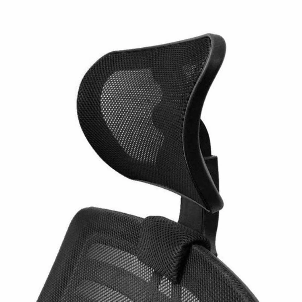 Regulowany zagłówek do krzesła biurowego, przegub obrotowy, podparcie karku i oparcie pleców do ergonomicznego, wysokiego krzesła obrotowego, fotel kierowniczy, czarny, 2,2 cm klipsy mocujące