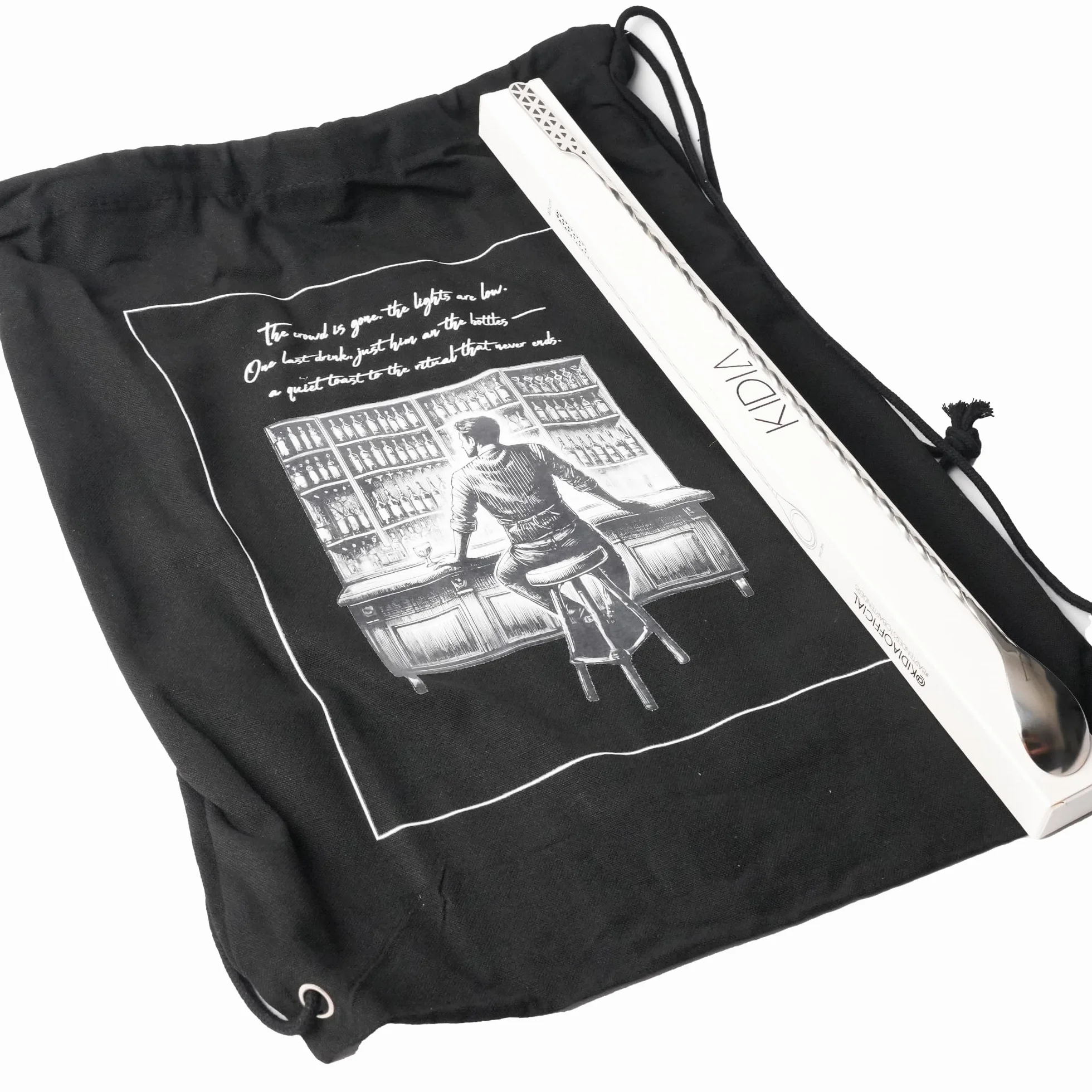 Kidia Łyżka Barmańska 40 cm ze Stali Nierdzewnej 304 z Dozowaniem 1/2/3 ml