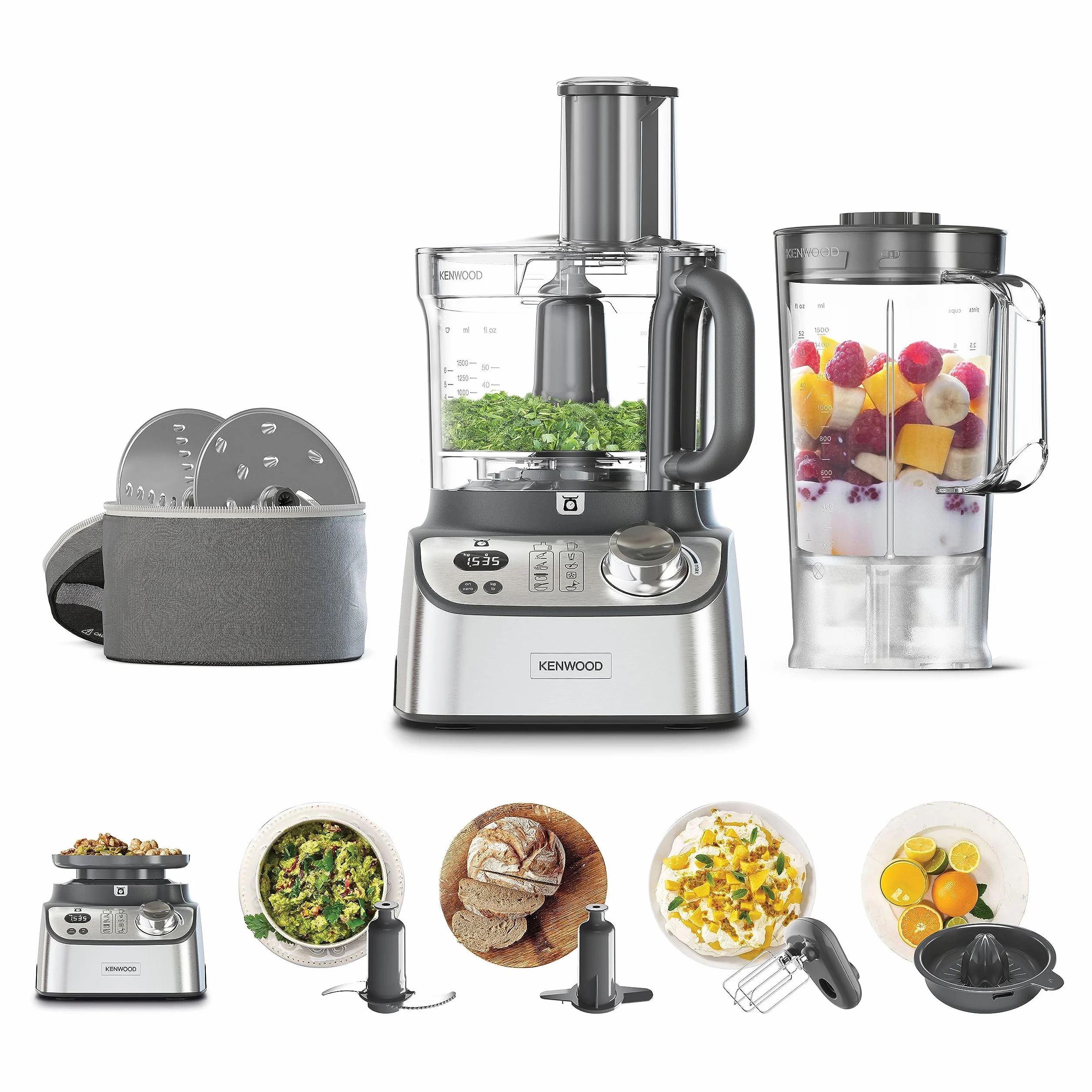 Kenwood FDM71.450SS Robot Kuchenny MultiPro Express Weigh, Srebrny