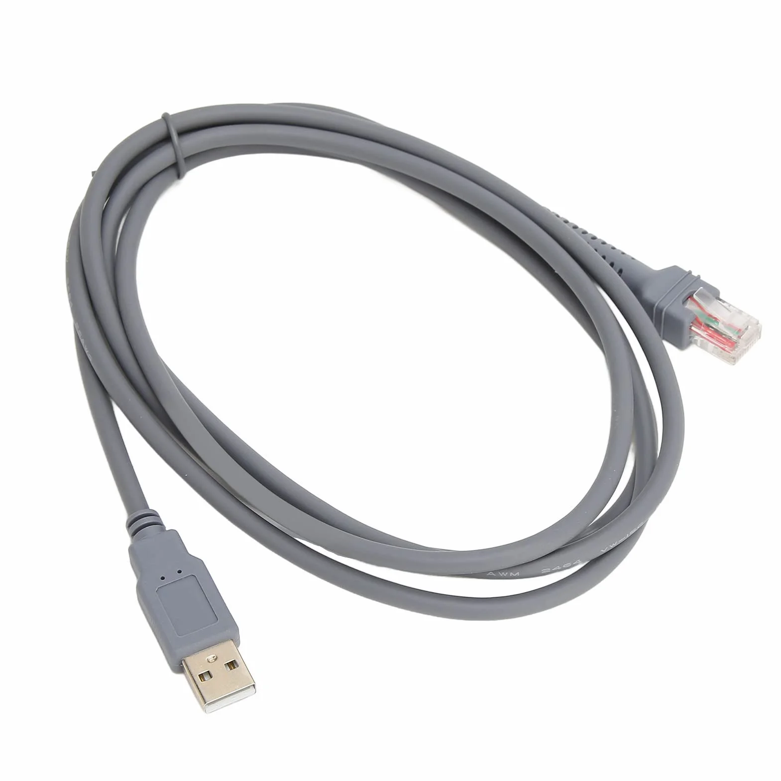 Generic Kabel LS2208 Lekki Kabel do Skanera Kodów Kreskowych Typu Plug and Play 2 Metry do LS1203 DS6707 Wygodny dla Symbol LS2208AP