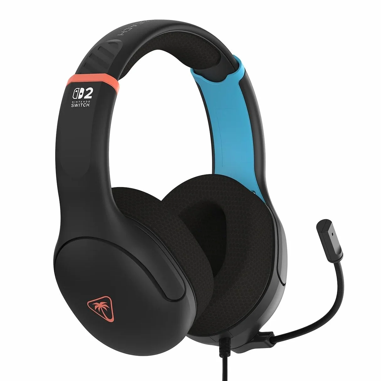 Turtle Beach Przewodowy zestaw słuchawkowy do gier Airlite Fit oficjalny włączony do Nintendo Switch 2, 1 i OLED, czarny