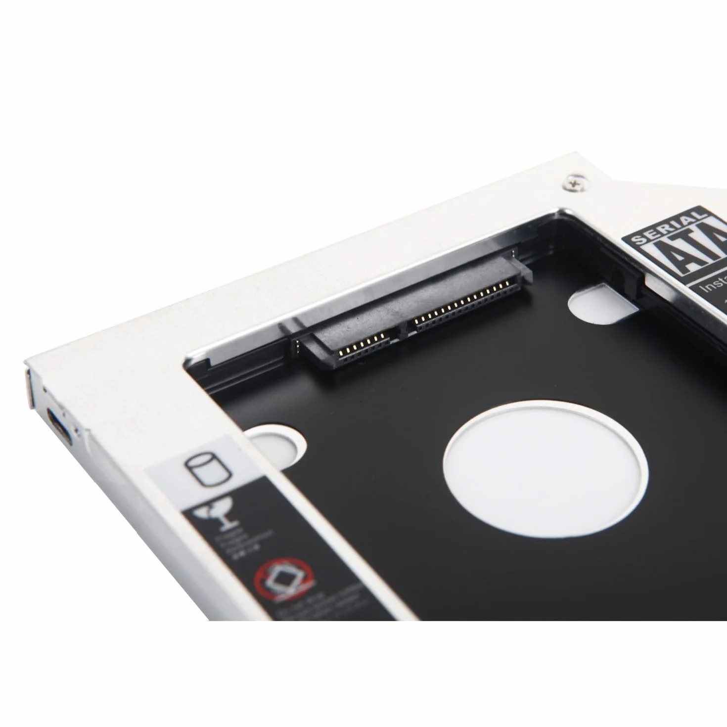 2. Optyczna rama dysku twardego HDD SSD adapter Caddy do Lenovo Thinkpad P70 P71 z ramą przedni panel montażowy metalowy wspornik