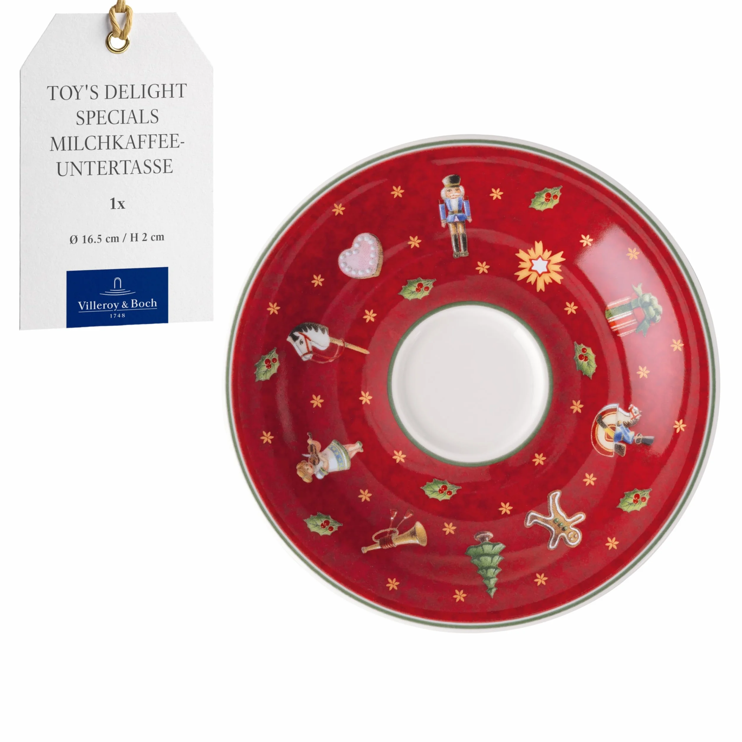 Villeroy & Boch Toy's Delight Specials spodek do filiżanki espresso porcelanowy bożonarodzeniowy