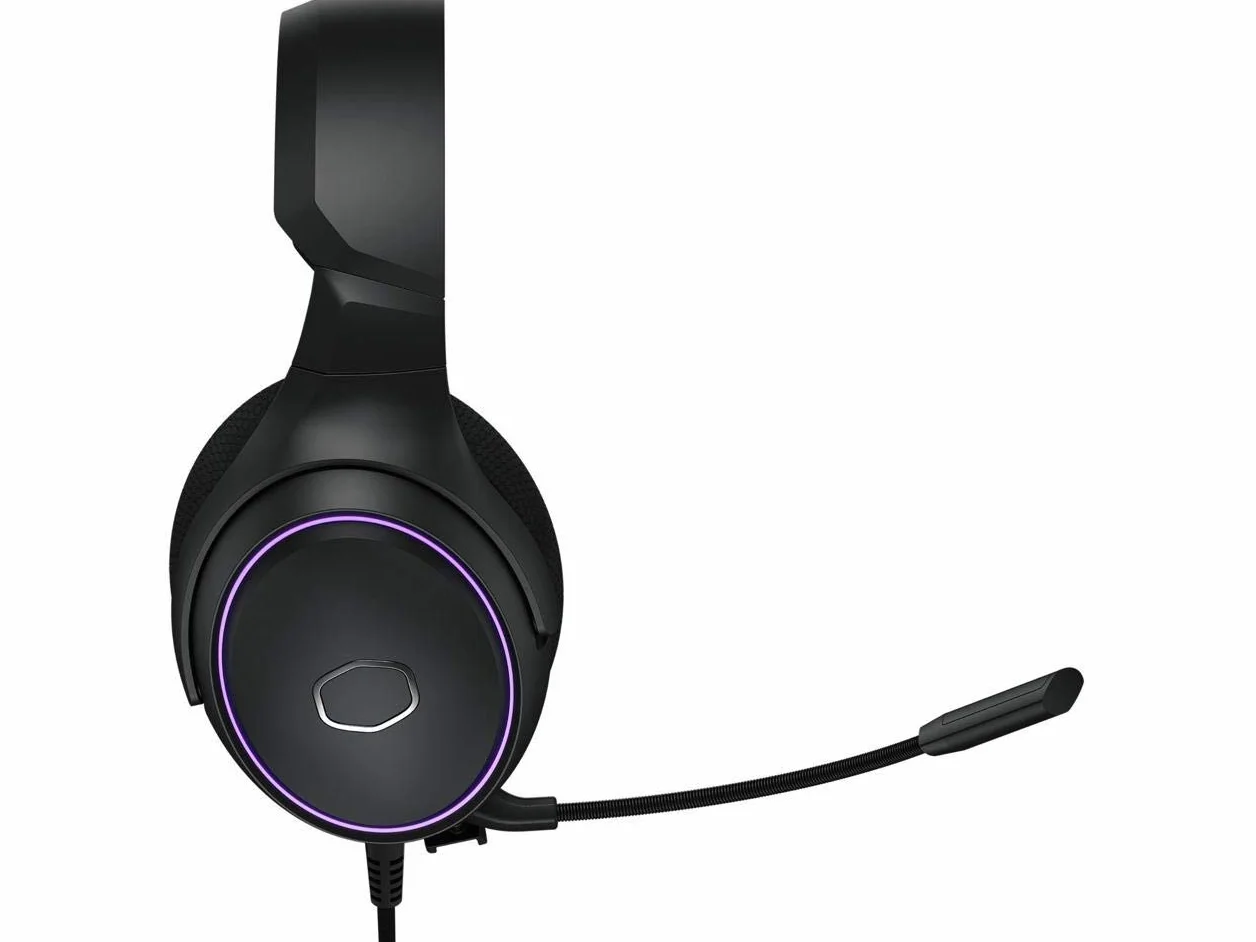Cooler Master MH650 RGB Gaming Headset with Virtual 7.1 Surround Sound - Cross-Platform Compatible with 50mm Neodymium Audio Drivers, Ultra-Clear Boom Mic and Portable Frame - USB Type A, Black