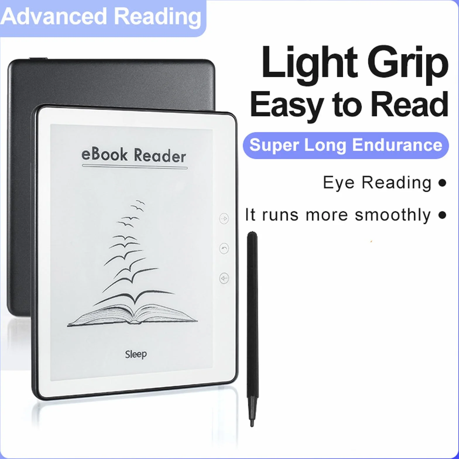 Czytnik E-booków z Ekranem EInk 5,76, Czytniki E-booków dla Nastolatków, Dorosłych i Seniorów, 64 GB z możliwością Rozszerzenia, dla Androida 8.1, 1500 MAh