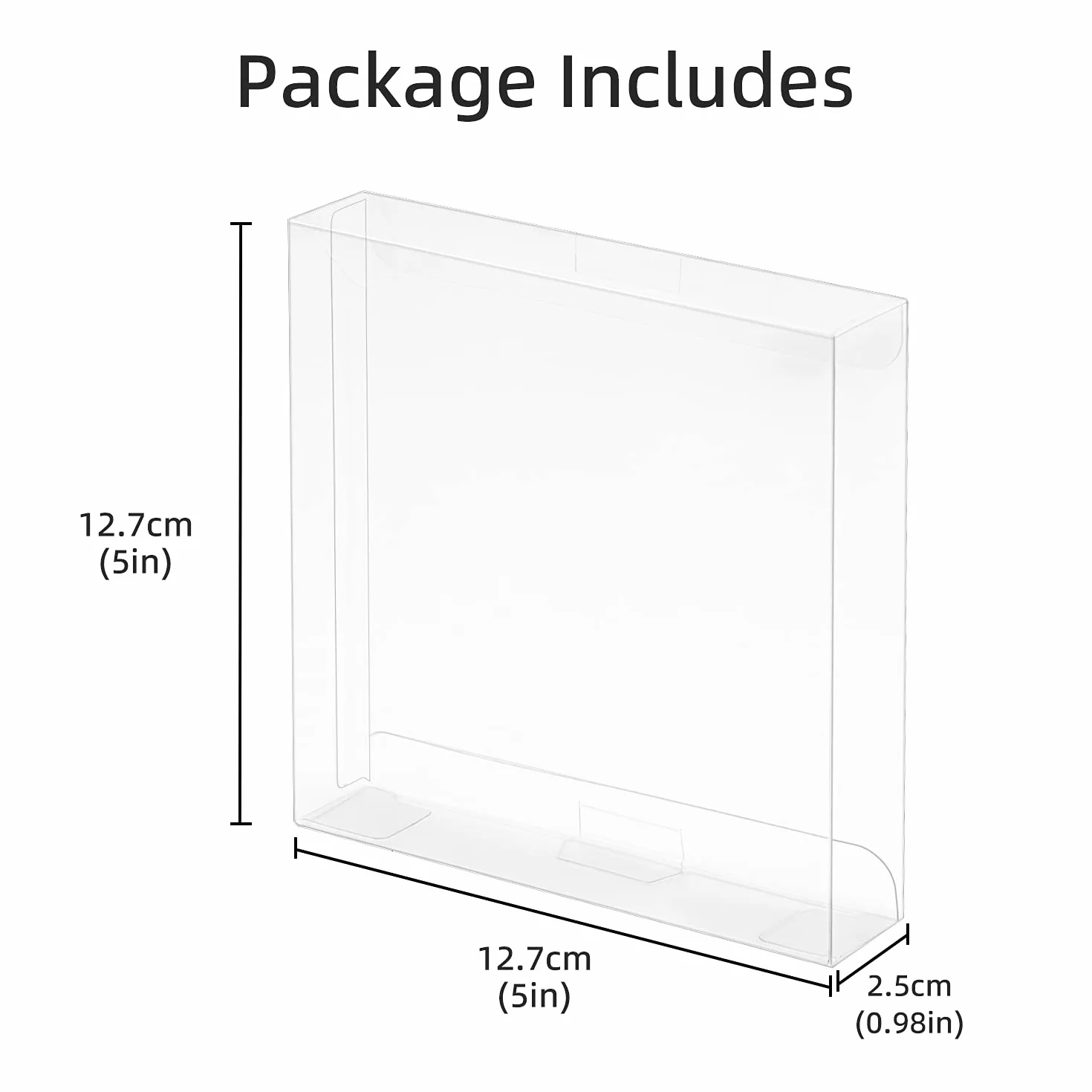 Mcbazel LOT 10 Clear Protective Covers for GameBoy/GameBoy Color/GameBoy Advance Game Cartridges (Set of 10)